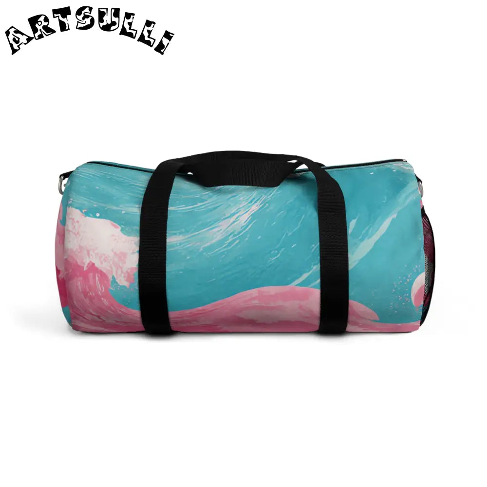 JAKKOUTTHEBXX The Great Pastelwave Pink and Blue Duffel Bag