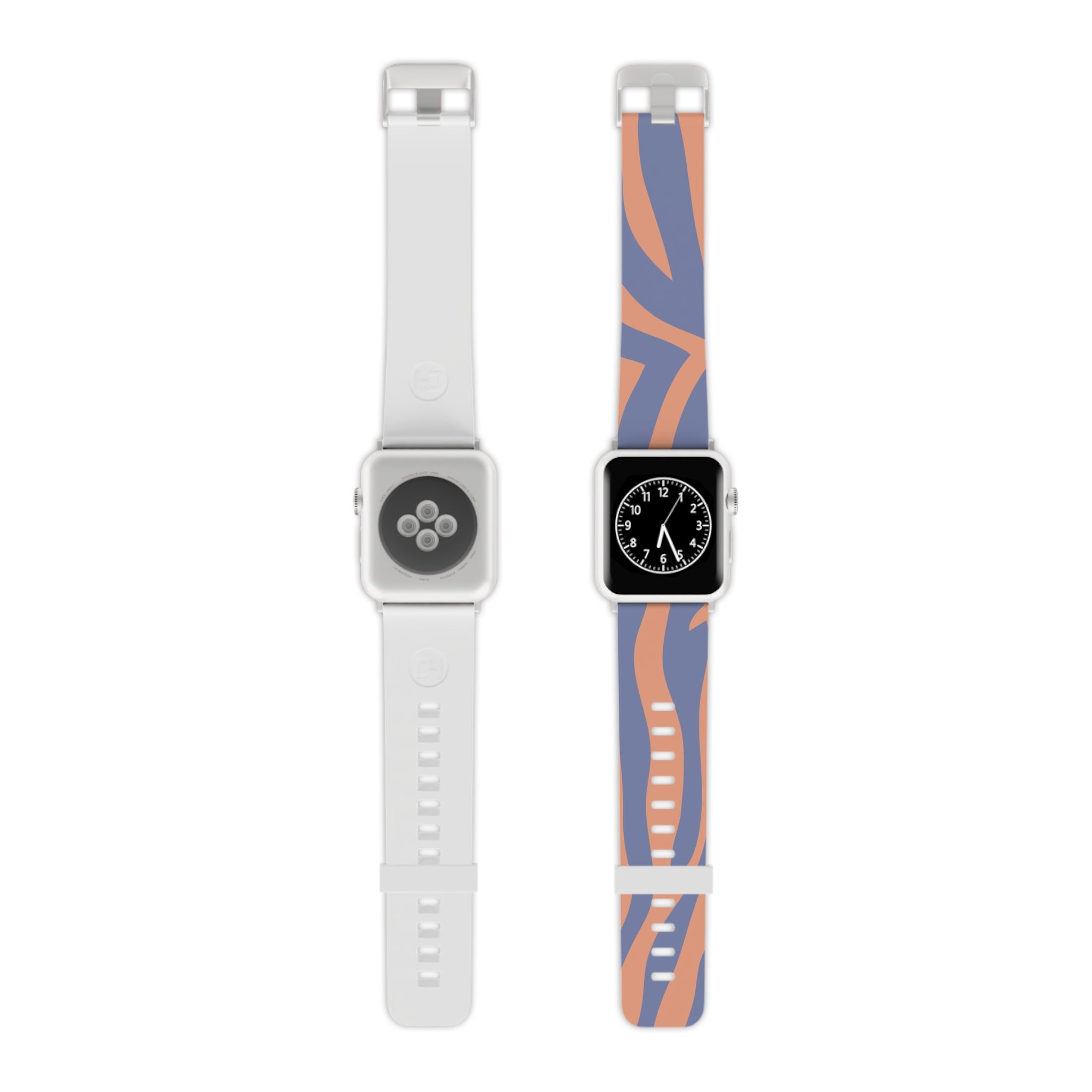 Melting Zebra Stripes Watch Band for Apple Watch, Artsulli - Art is Long, Life is Short, Accessories, Size, 7.5'' × 0.75'' / 38 - 40 mm, Color, Silver, , , 73545495570605