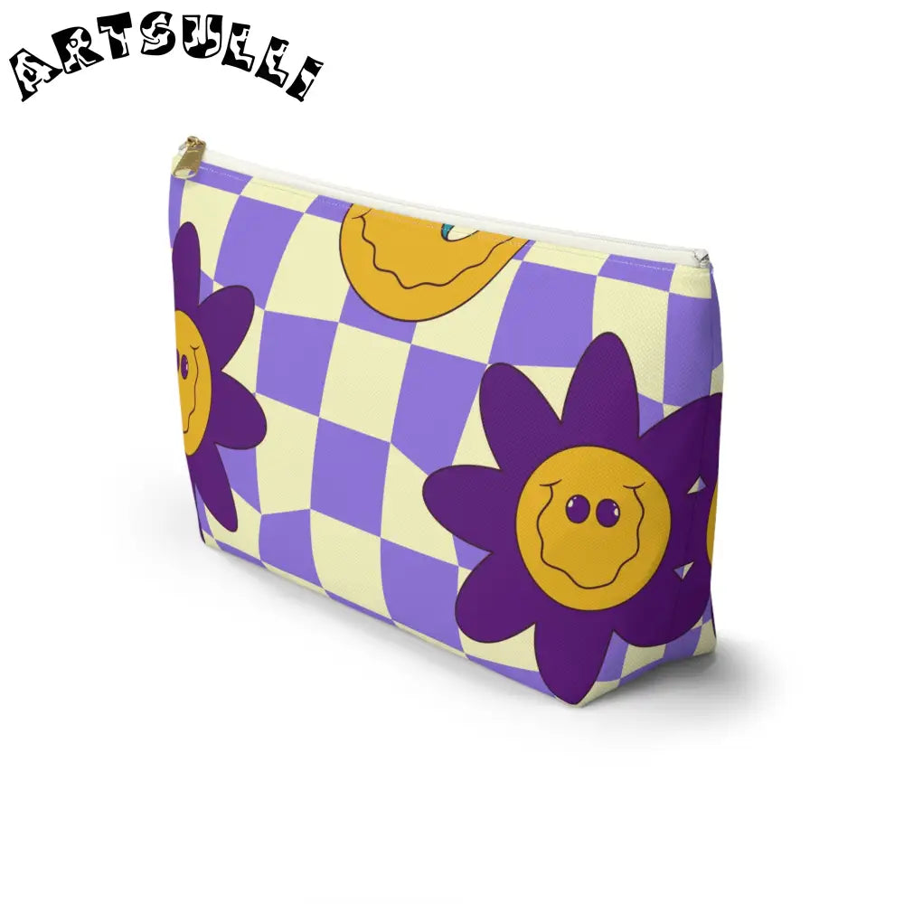 JAKKOUTTHEBXX Trippy Flower Power Motifs Accessory Pouch w T-bottom