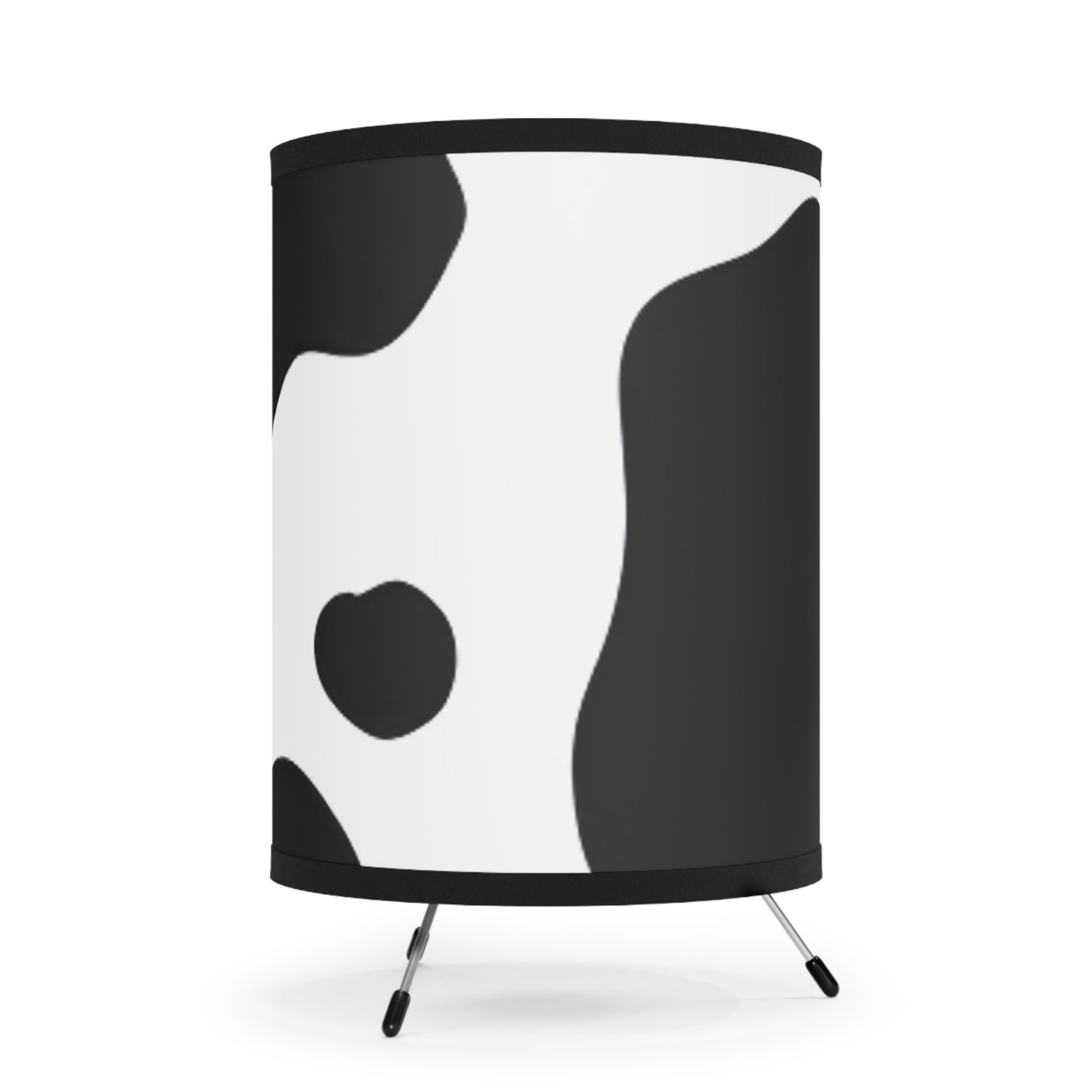 Cow Print Focus Tripod Lamp with High-Res Printed Shade, US\CA plug, Artsulli - Art is Long, Life is Short, Home Decor, , , , , , , 