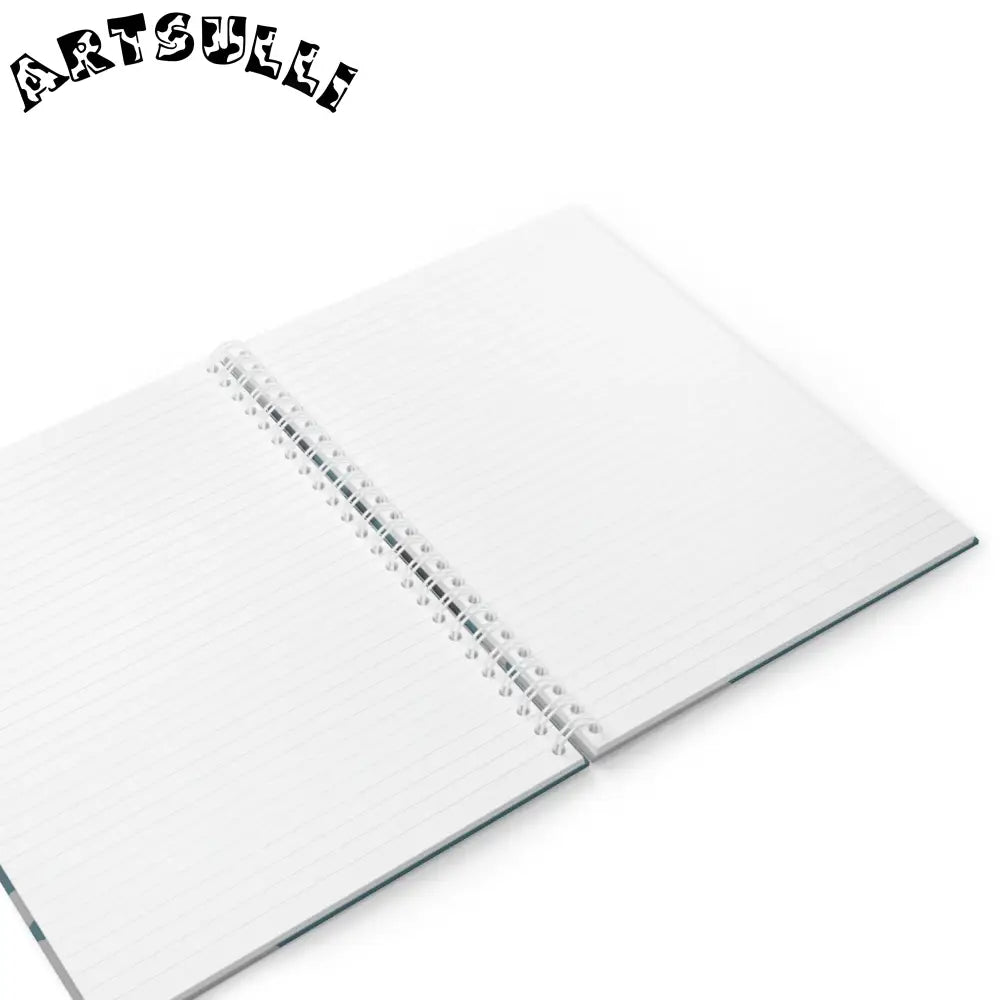 JAKKOUTTHEBXX Blue Camouflage Spiral Notebook JAKKOUTTHEBXX Artsulli