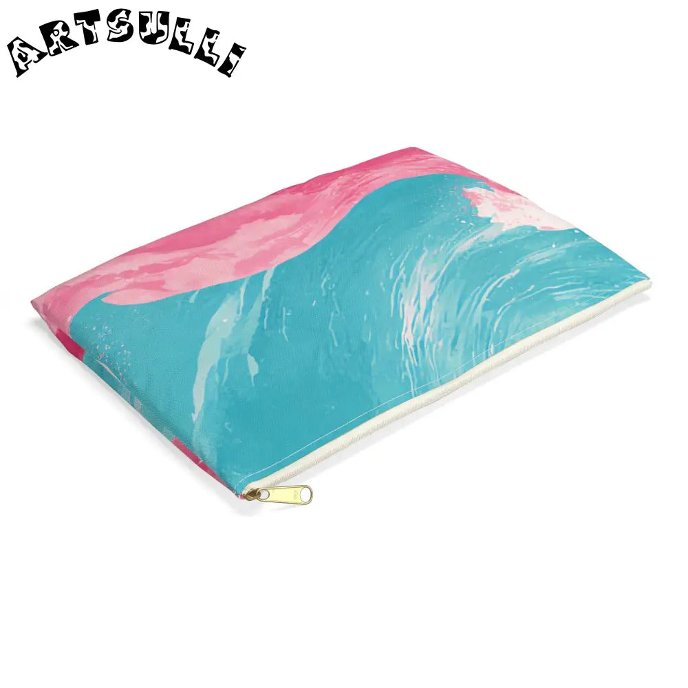 JAKKOUTTHEBXX The Great Pastelwave Pink and Blue Accessory Pouch