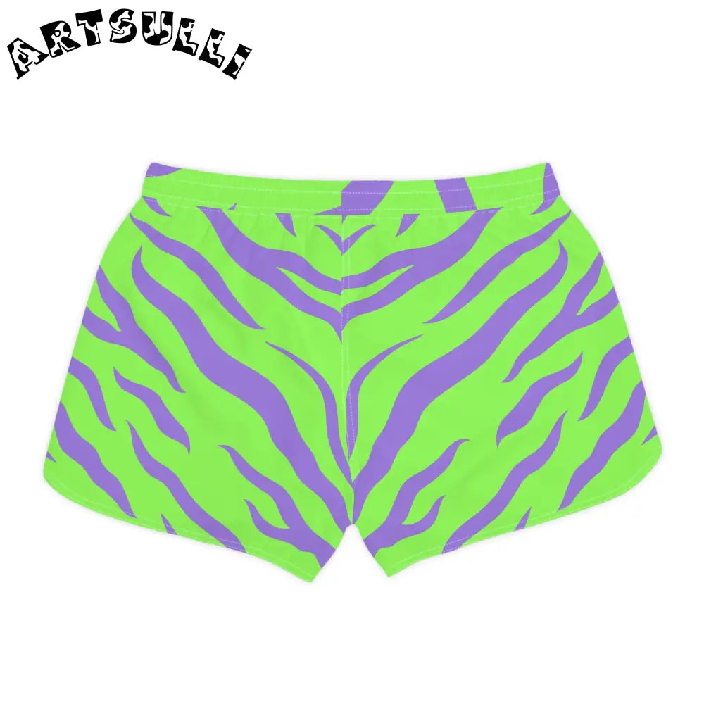 JAKKOUTTHEBXX Tyrannosaurus Print Women’s Casual Shorts (AOP)