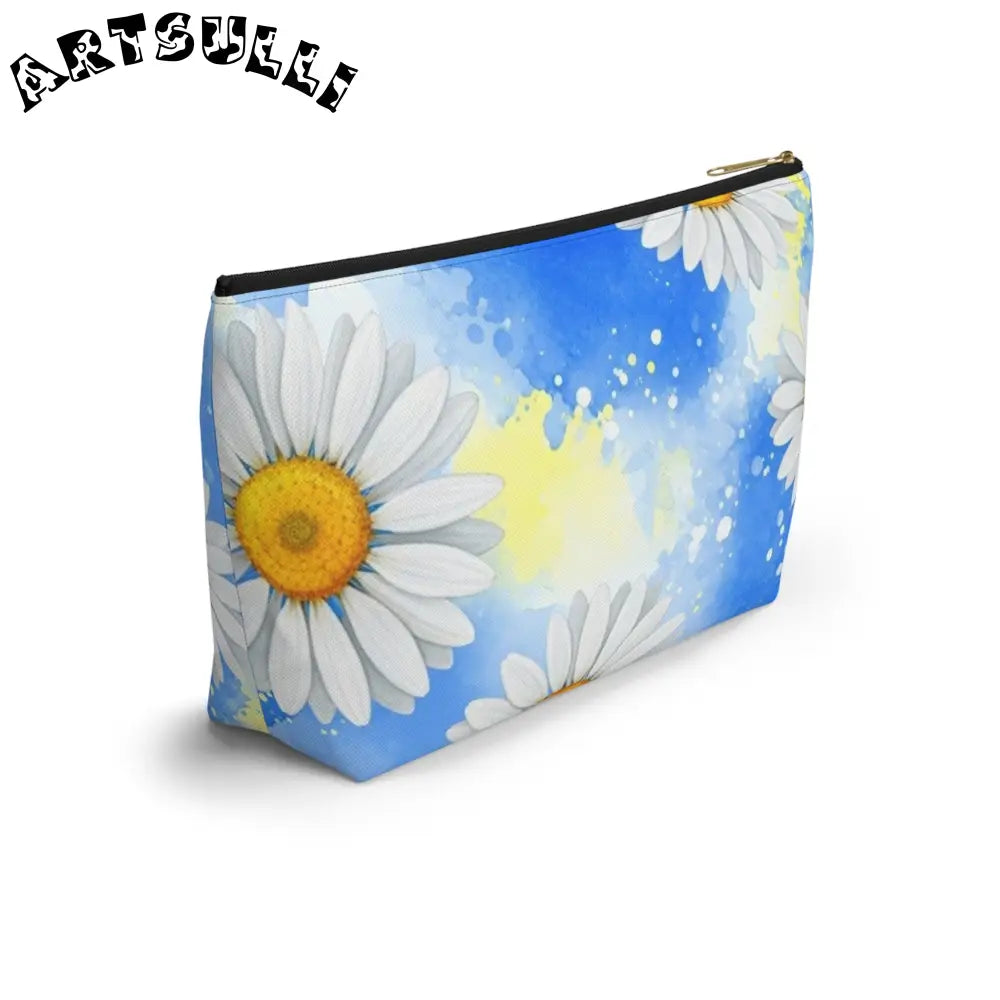 JAKKOUTTHEBXX Daisies Accessory Pouch w T-bottom JAKKOUTTHEBXX
