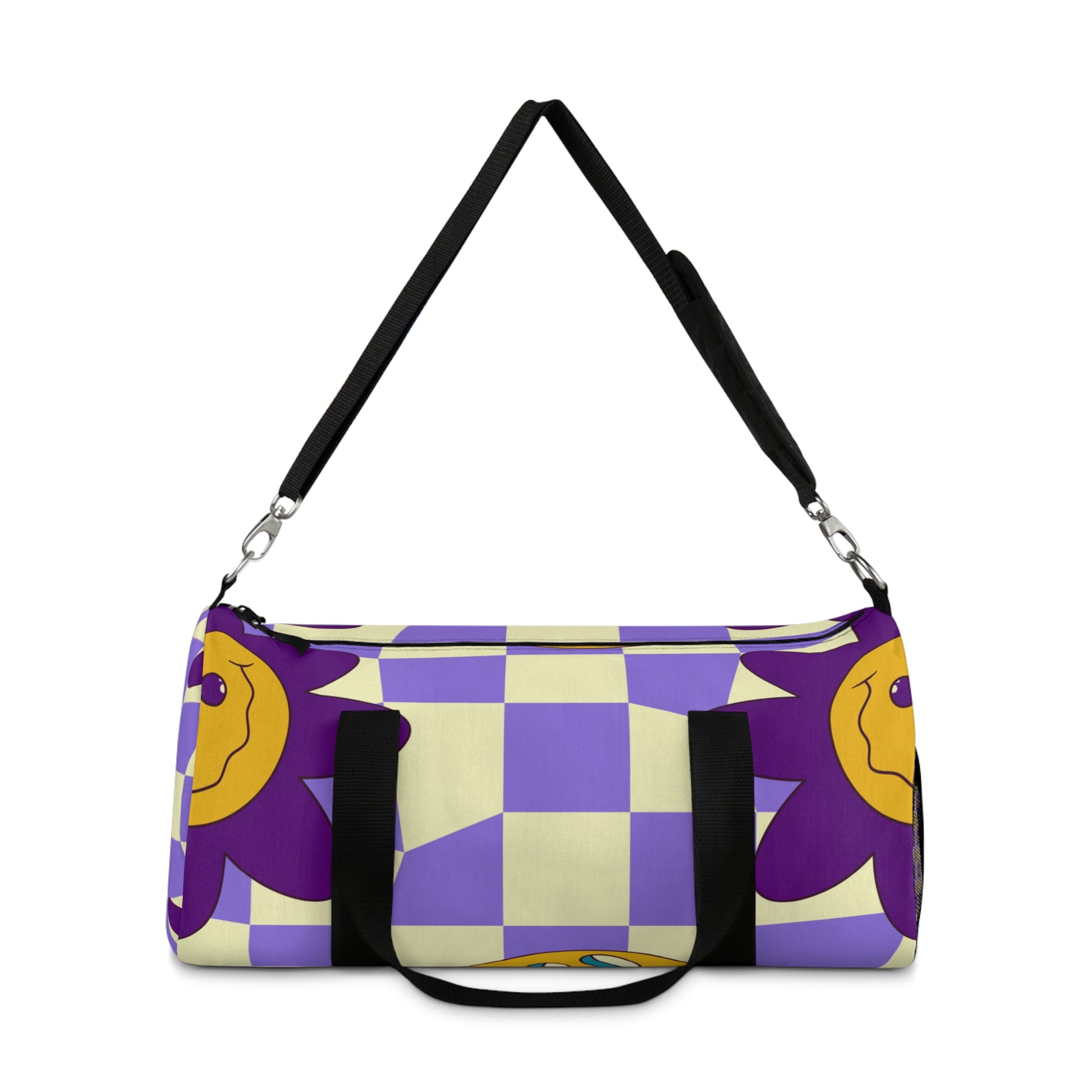 Trippy Flower Power Motifs Duffel Bag, Artsulli - Art is Long, Life is Short, Bags, , , , , , , 