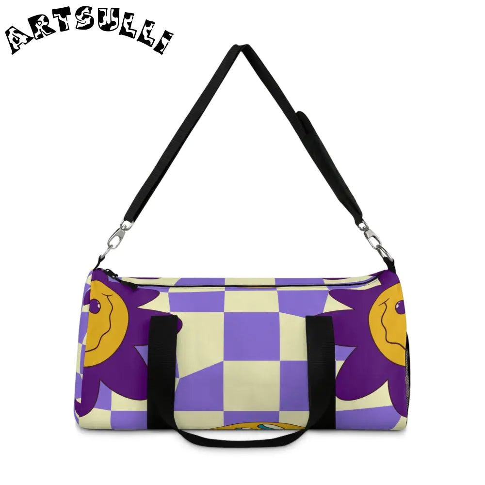 JAKKOUTTHEBXX Trippy Flower Power Motifs Duffel Bag JAKKOUTTHEBXX