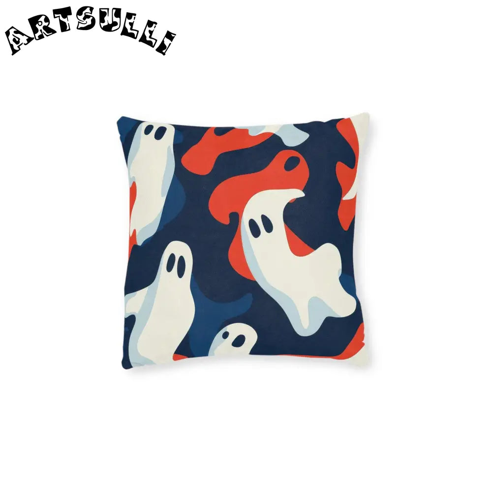 JAKKOUTTHEBXX Camo Ghosts Square Pillow JAKKOUTTHEBXX Artsulli - Art