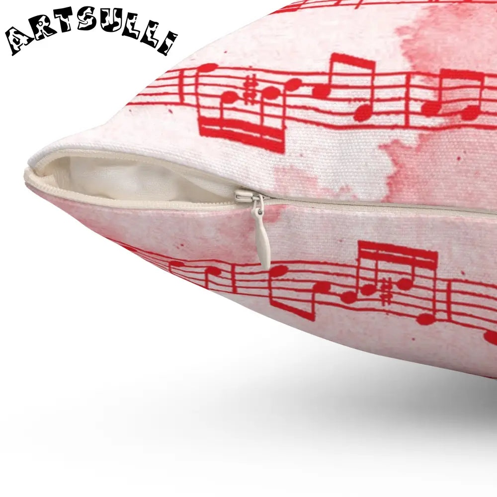 JAKKOUTTHEBXX Pink Music Notes Double Sided Room Accent Pillow 2025