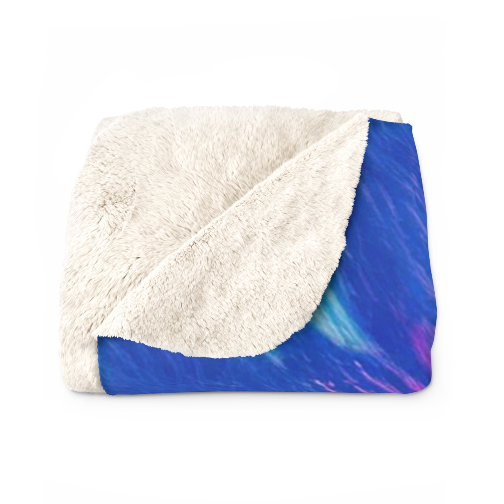 Psychedelic Tie Dye Sherpa Fleece Blanket, Artsulli - Art is Long, Life is Short, Home Decor, , , , , , , 