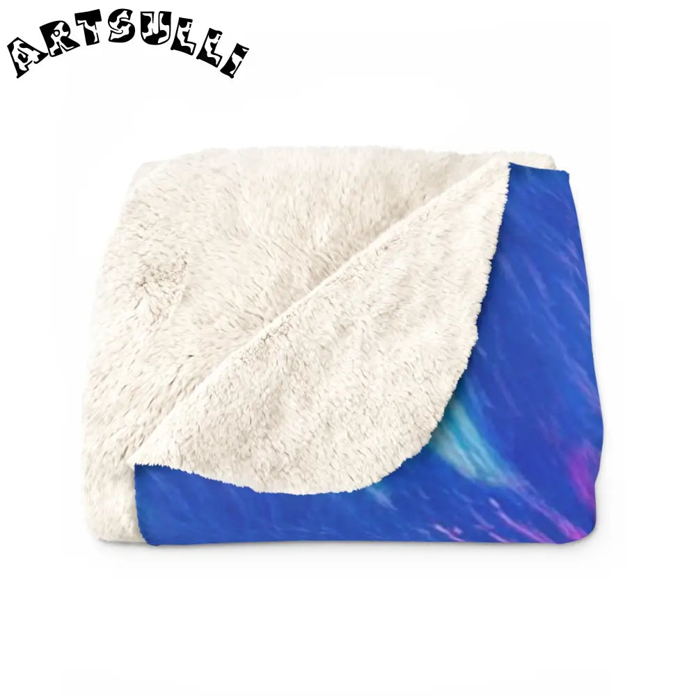 JAKKOUTTHEBXX Spiral Tie Dye Sherpa Fleece Blanket 2025
