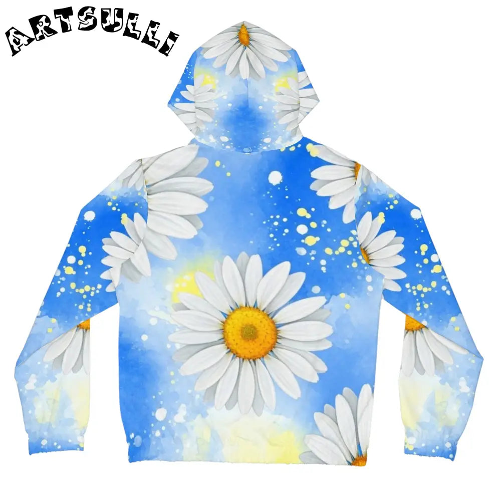 JAKKOUTTHEBXX Daisies Women’s Full-Zip Hoodie (AOP) JAKKOUTTHEBXX
