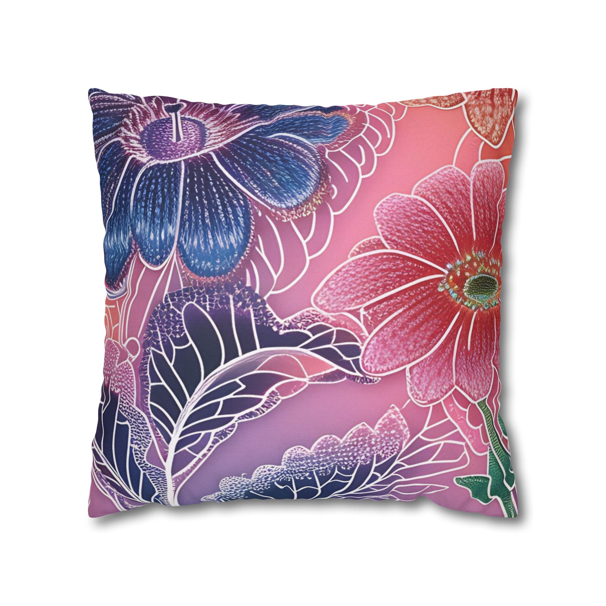 Spun Polyester Square Pillowcase