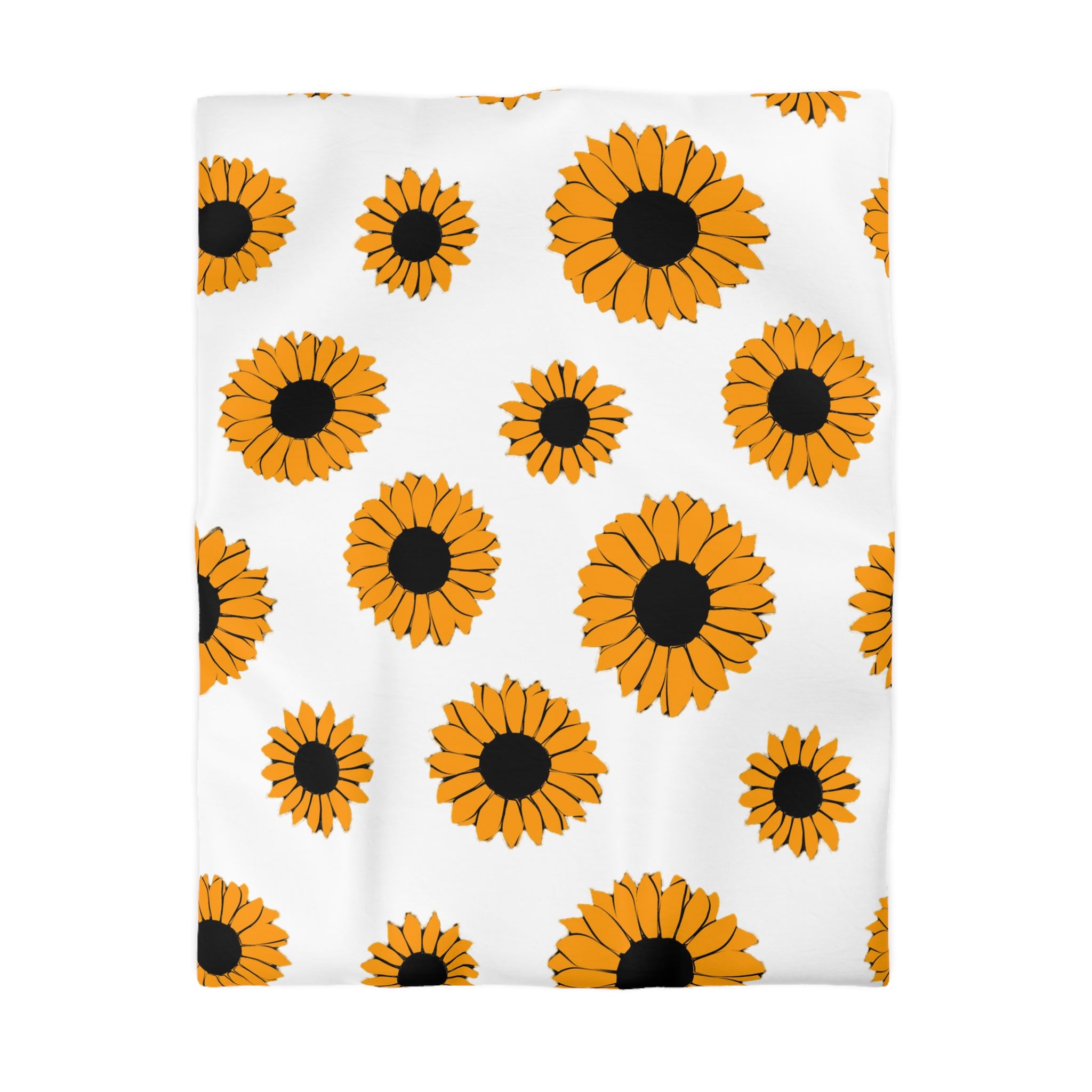 Sunflowers Microfiber Duvet Cover, Artsulli - Art is Long, Life is Short, Home Decor, Size, Twin, Color, White, , , 12079188867866