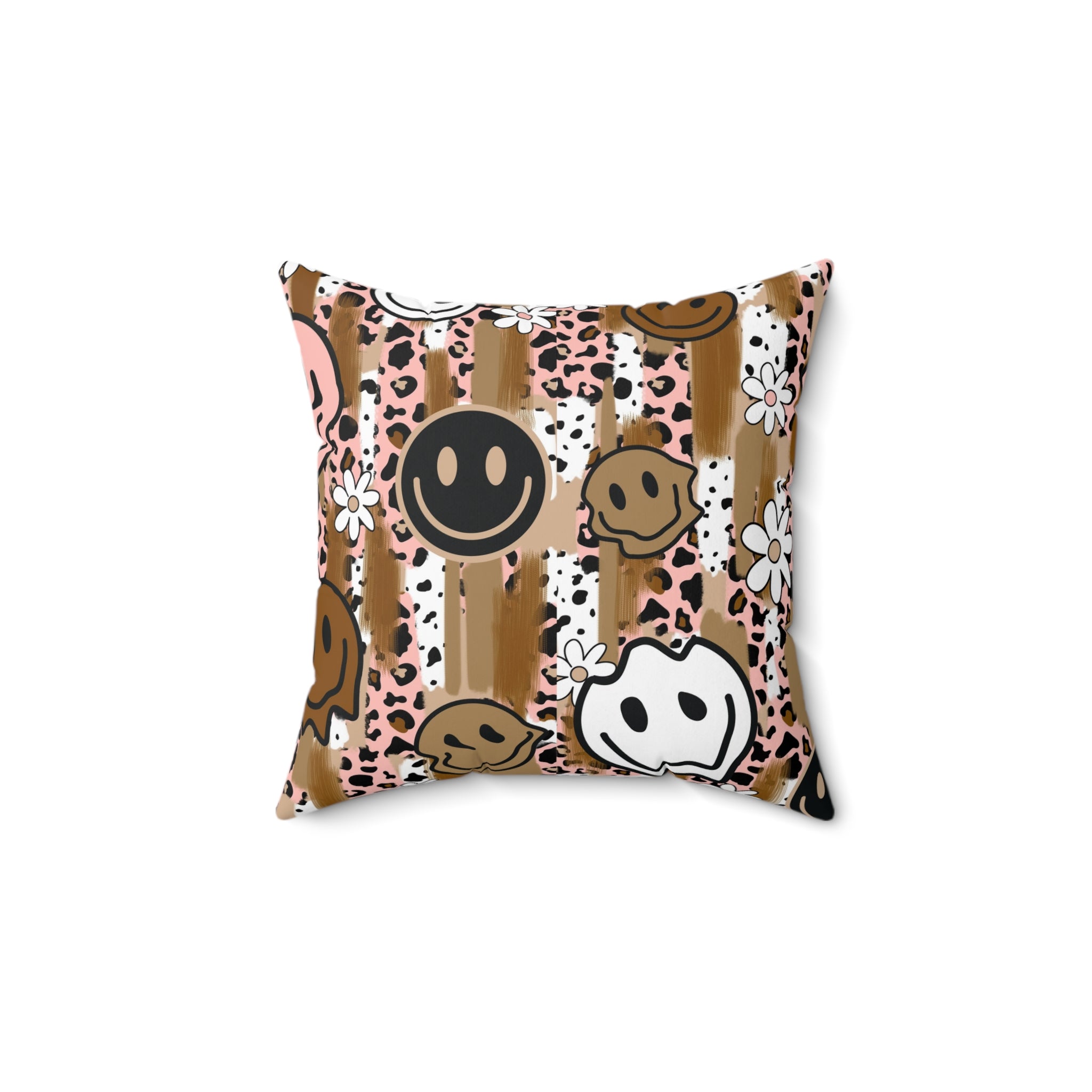 Sutfin Ghosts Pop Art Spun Polyester Square Pillow, Artsulli - Art is Long, Life is Short, Home Decor, Size, 14" × 14", , , , , 15649281875910245117