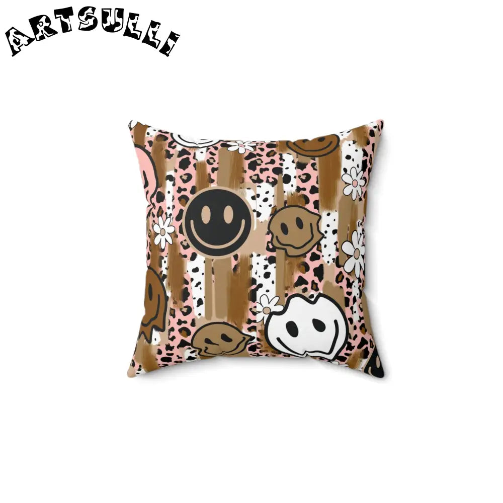 JAKKOUTTHEBXX Sutfin Ghosts Pop Art Spun Polyester Square Pillow