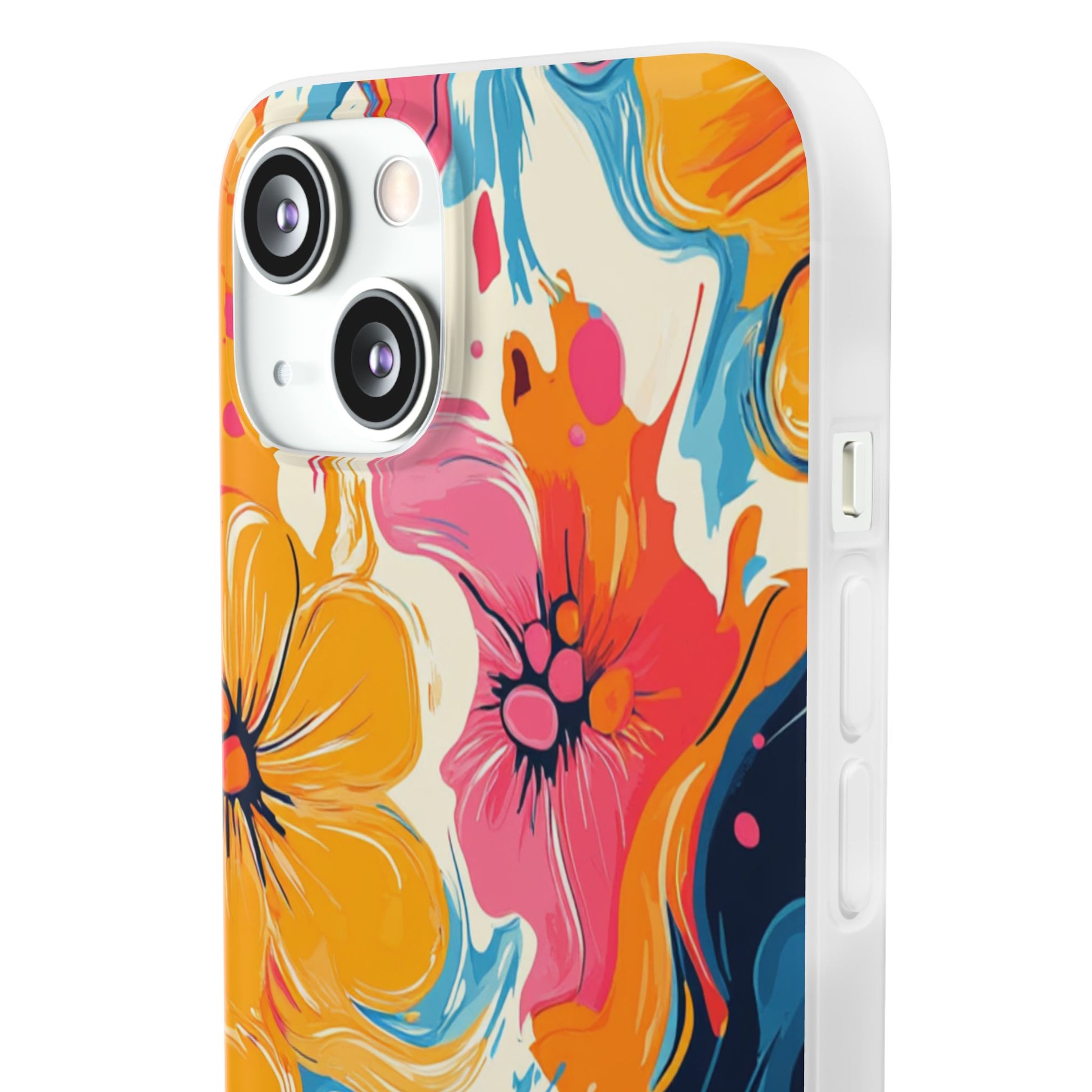 Vibrant Abstract Floral Flexi Case, Artsulli - Art is Long, Life is Short, Phone Case, , , , , , , 