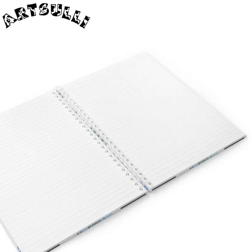 JAKKOUTTHEBXX Stripes x Roses Black and White Spiral Notebook