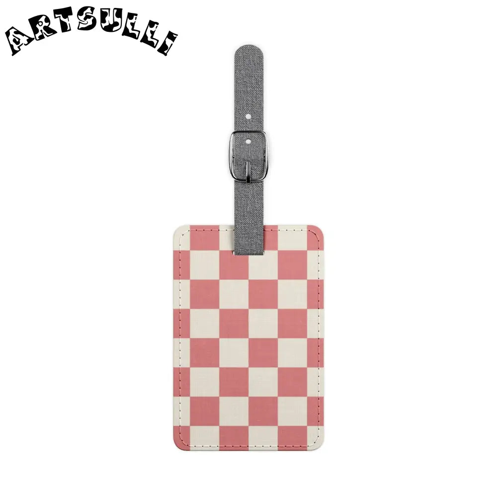 JAKKOUTTHEBXX Retro Checkered Grassland Sprites Saffiano Polyester