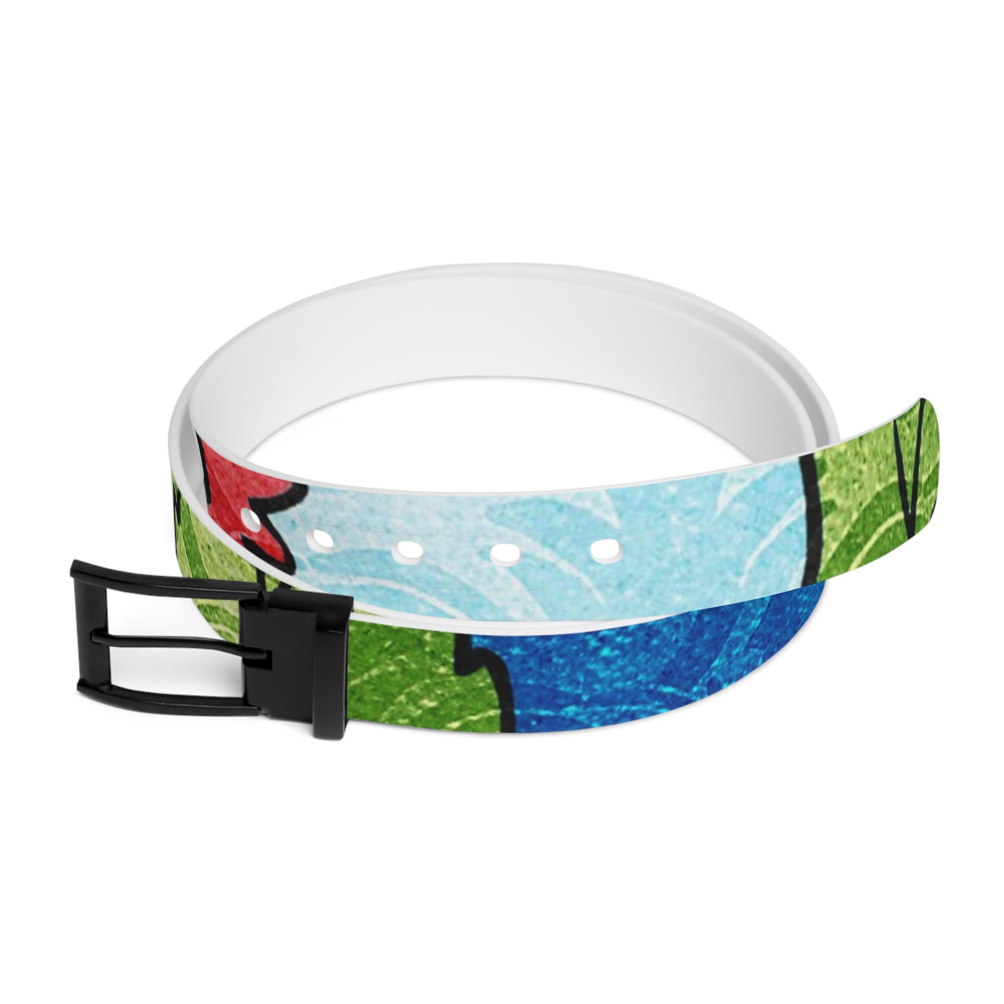 Blue Orange Groovy Belt, Artsulli - Art is Long, Life is Short, Accessories, Material, Black Metal, Size, 50'', , , 68572610227417572516