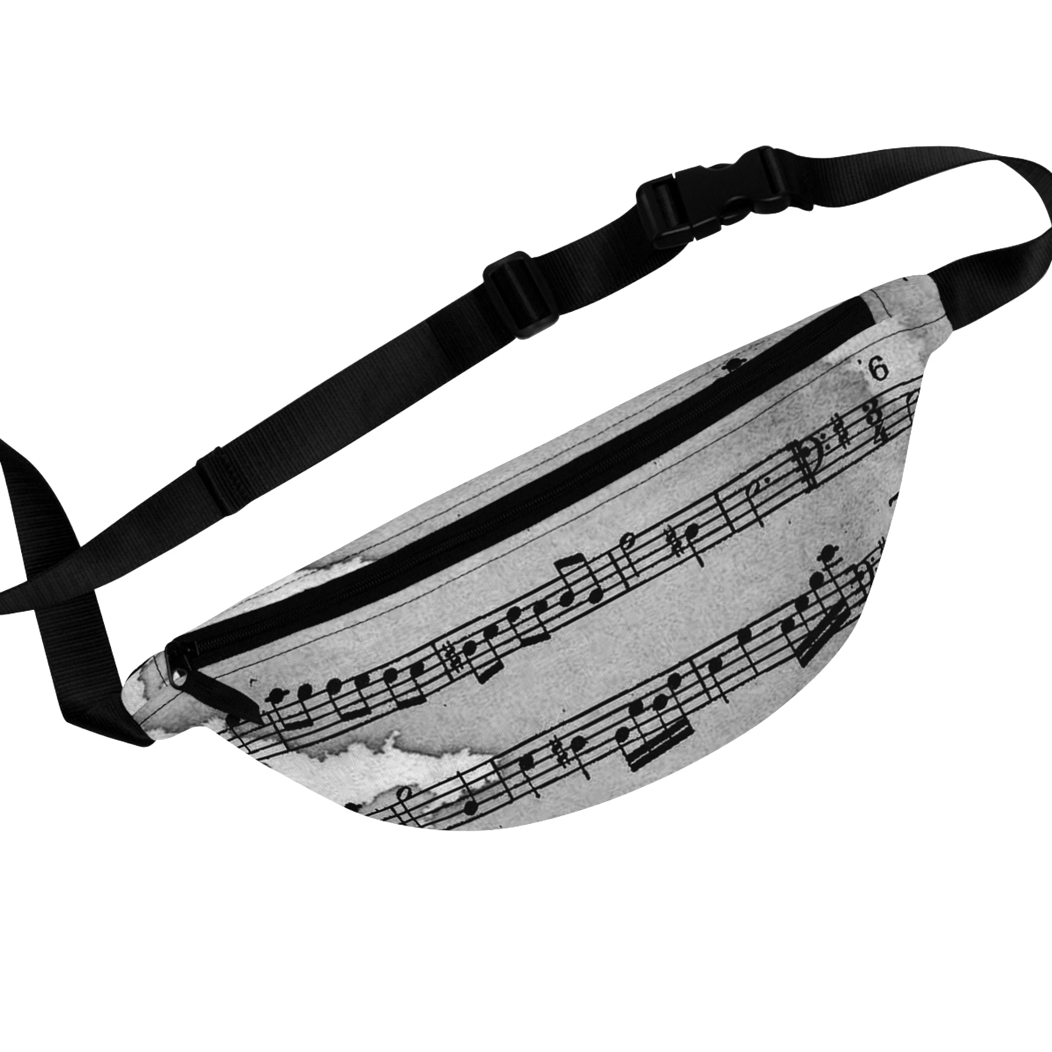 Drip Spill Type Beat Sheet Music Black Fanny Pack, Artsulli - Art is Long, Life is Short, Bags, Size, One size, , , , , 11215815654450172724