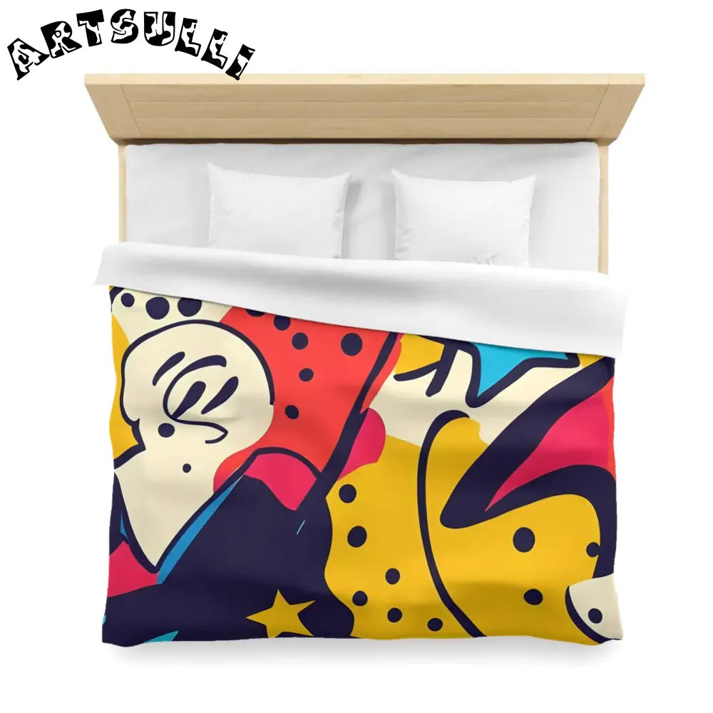 JAKKOUTTHEBXX Comic x Pop Art Microfiber Duvet Cover JAKKOUTTHEBXX