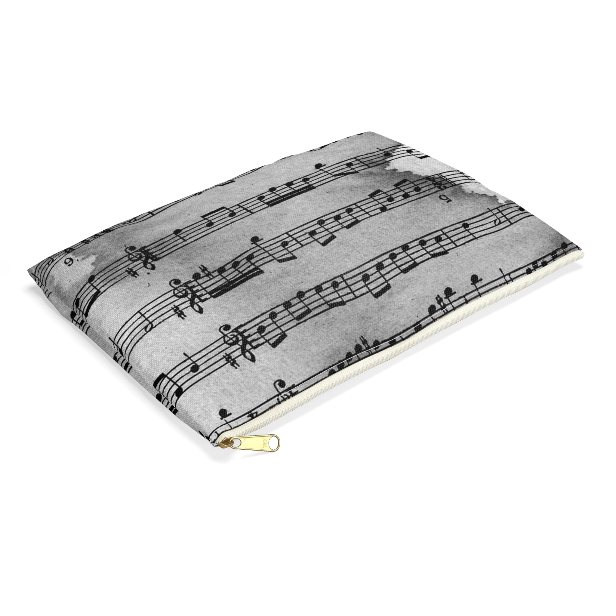 Drip Spill Type Beat Sheet Music Black Accessory Pouch, Artsulli - Art is Long, Life is Short, Bags, , , , , , , 