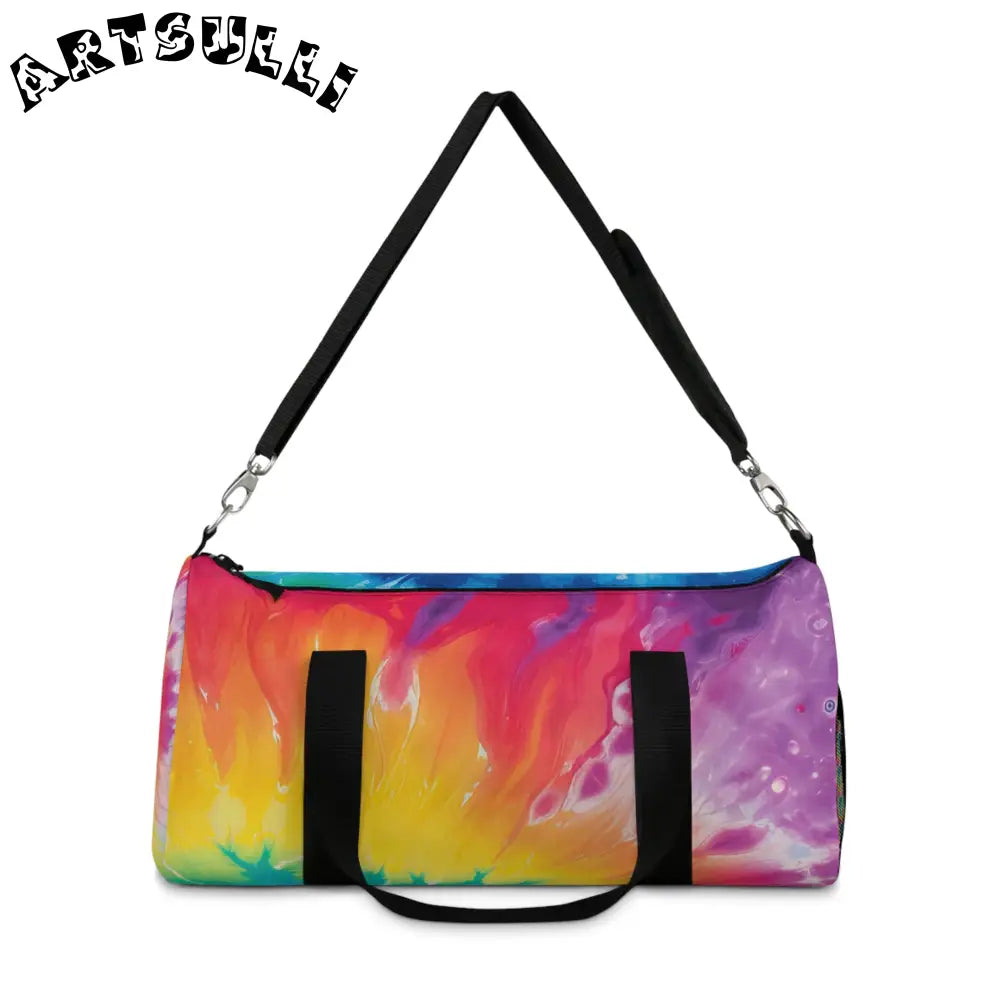 JAKKOUTTHEBXX Colorful Tie-Dye Duffel Bag 2025