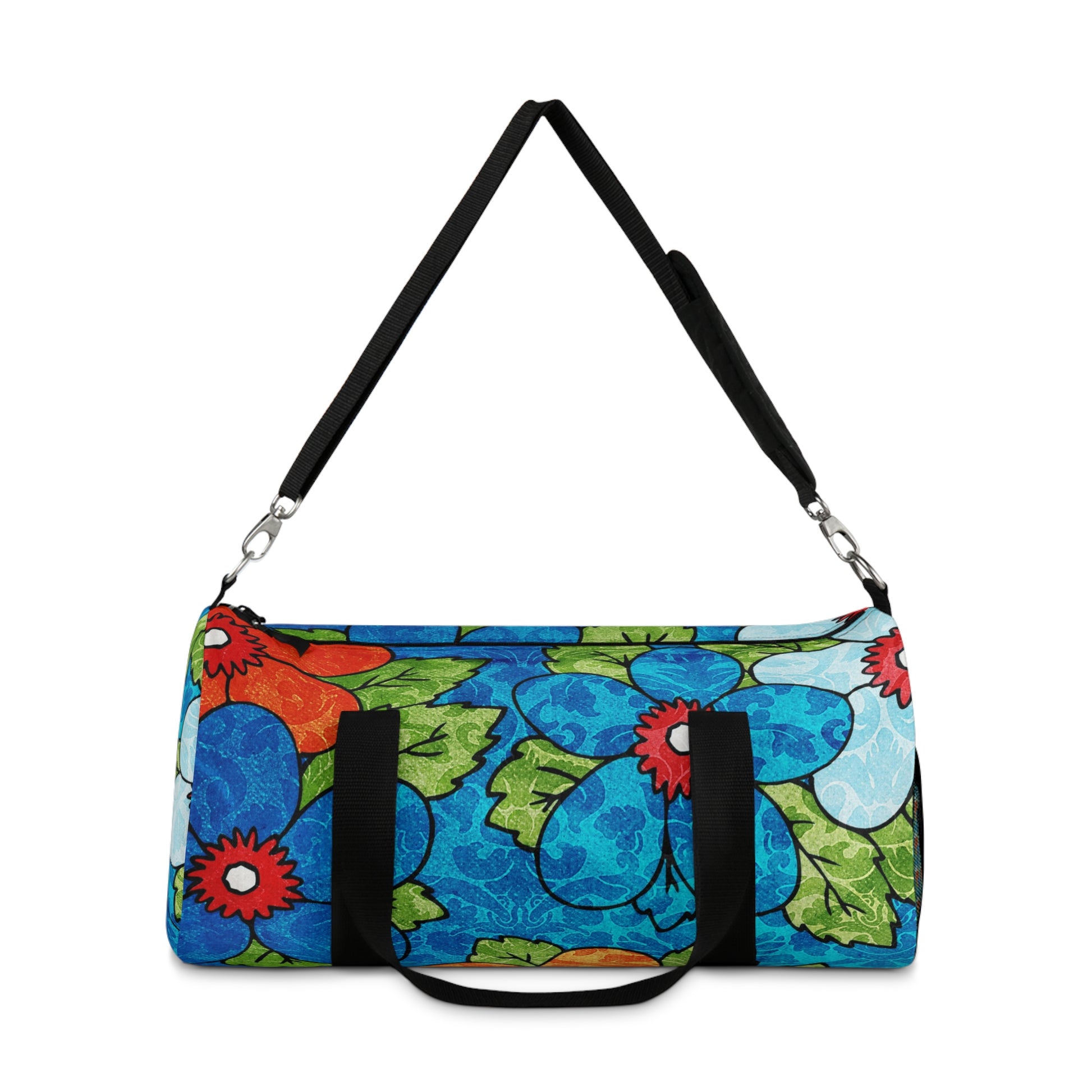 Blue Orange Groovy II Duffel Bag, Artsulli - Art is Long, Life is Short, Bags, , , , , , , 
