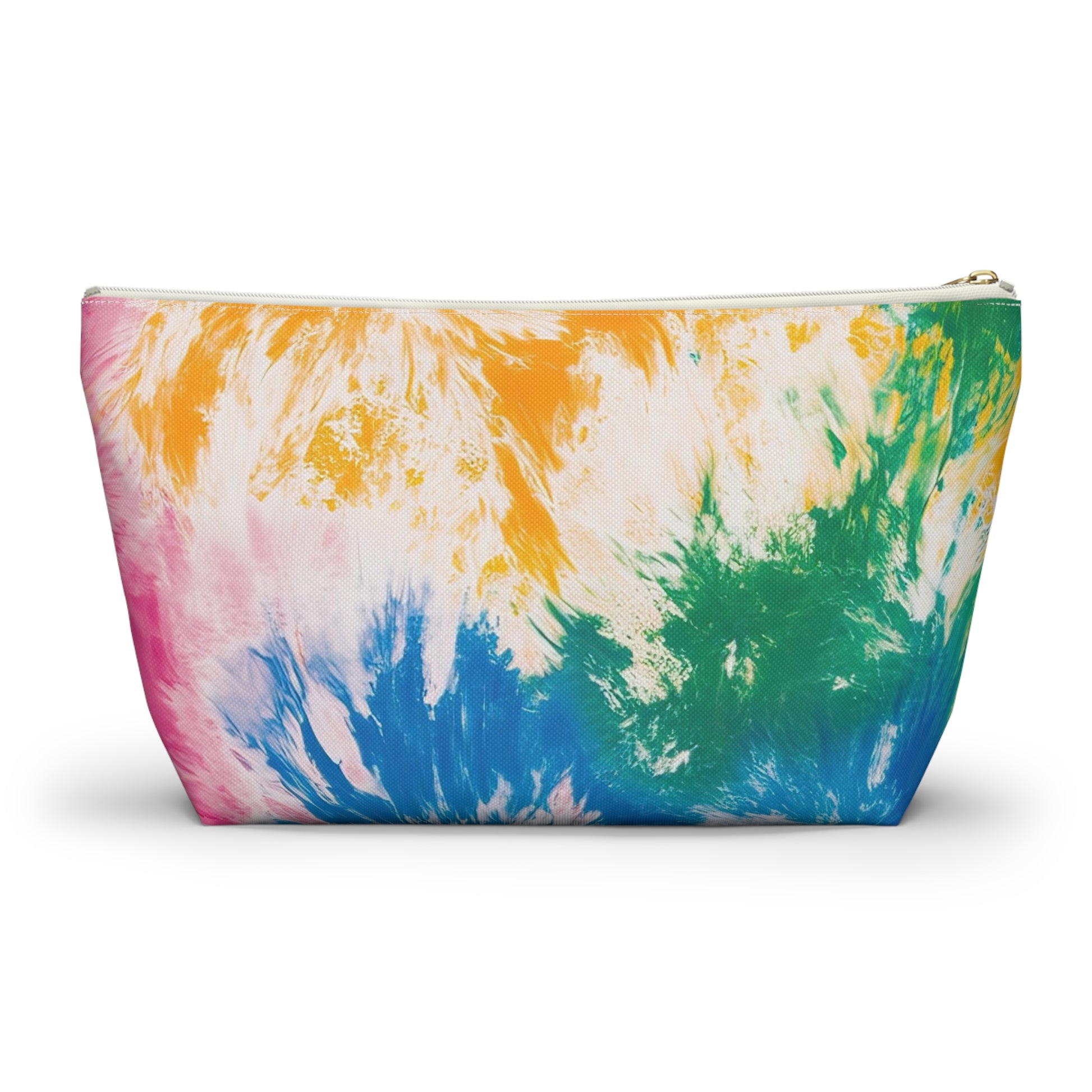 Tie Dye Splash II Accessory Pouch w T-bottom, Artsulli - Art is Long, Life is Short, Bags, , , , , , , 
