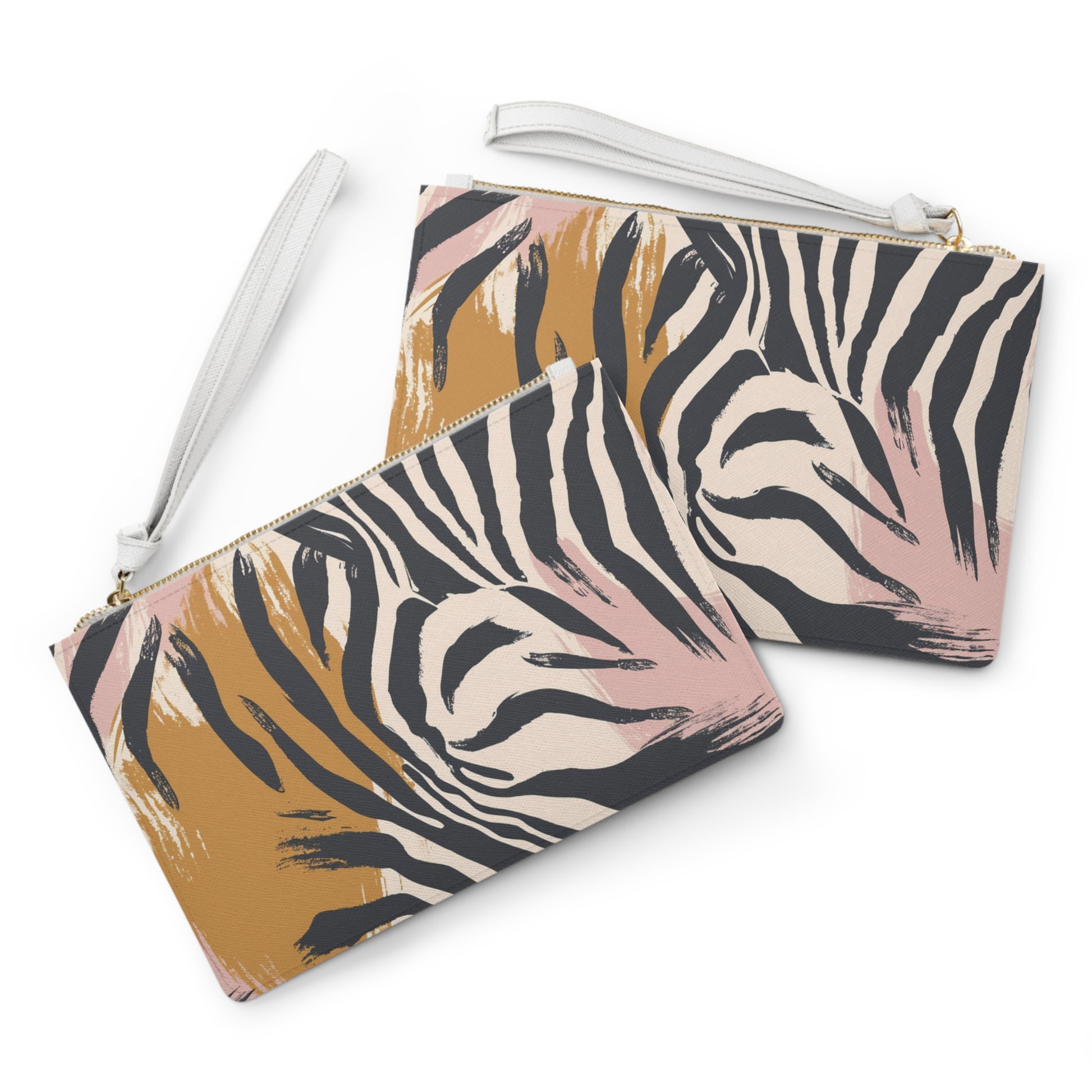 Zebra Brush Strokes Clutch Bag, Artsulli - Art is Long, Life is Short, Bags, , , , , , , 