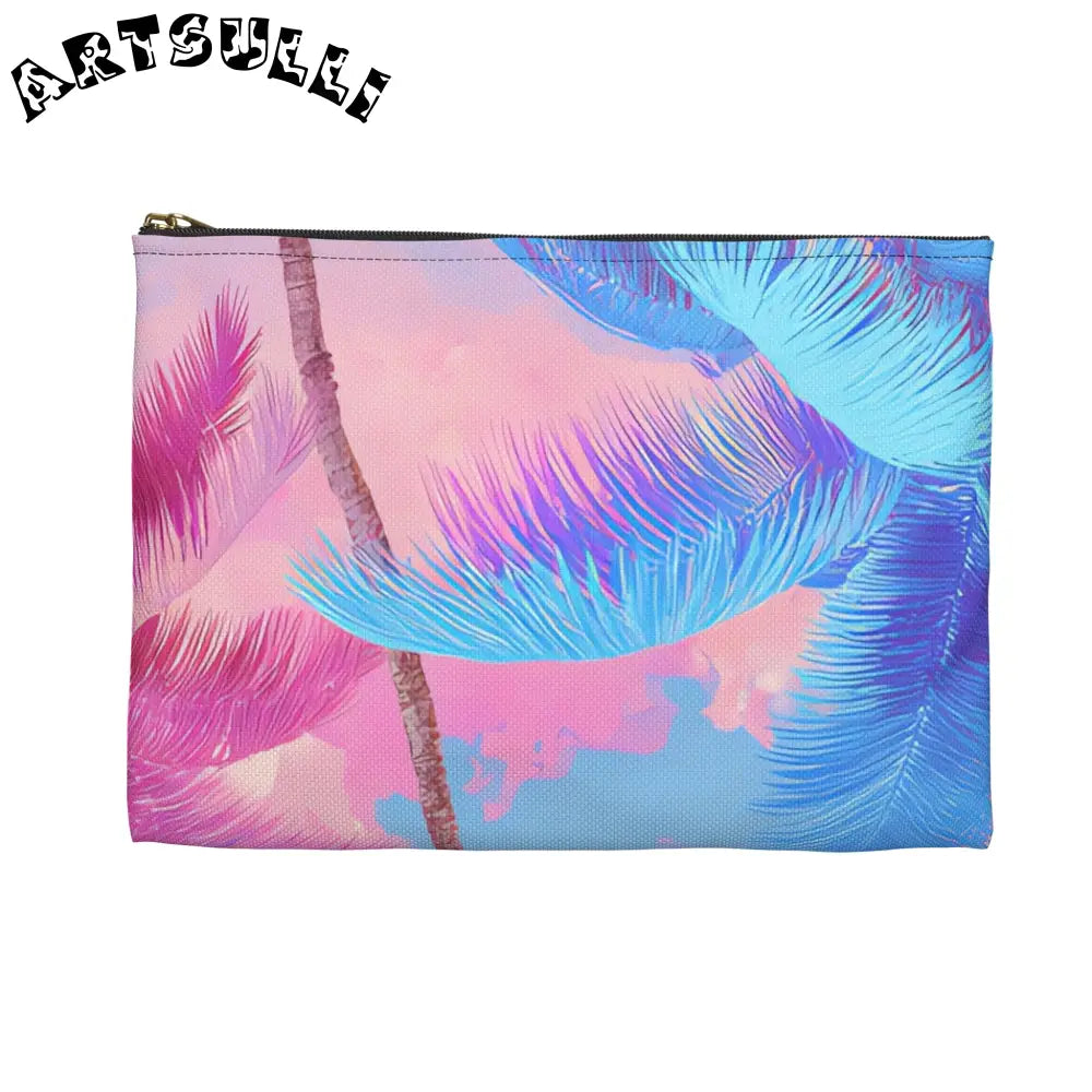JAKKOUTTHEBXX Ethereal Pastel Palms Accessory Pouch JAKKOUTTHEBXX
