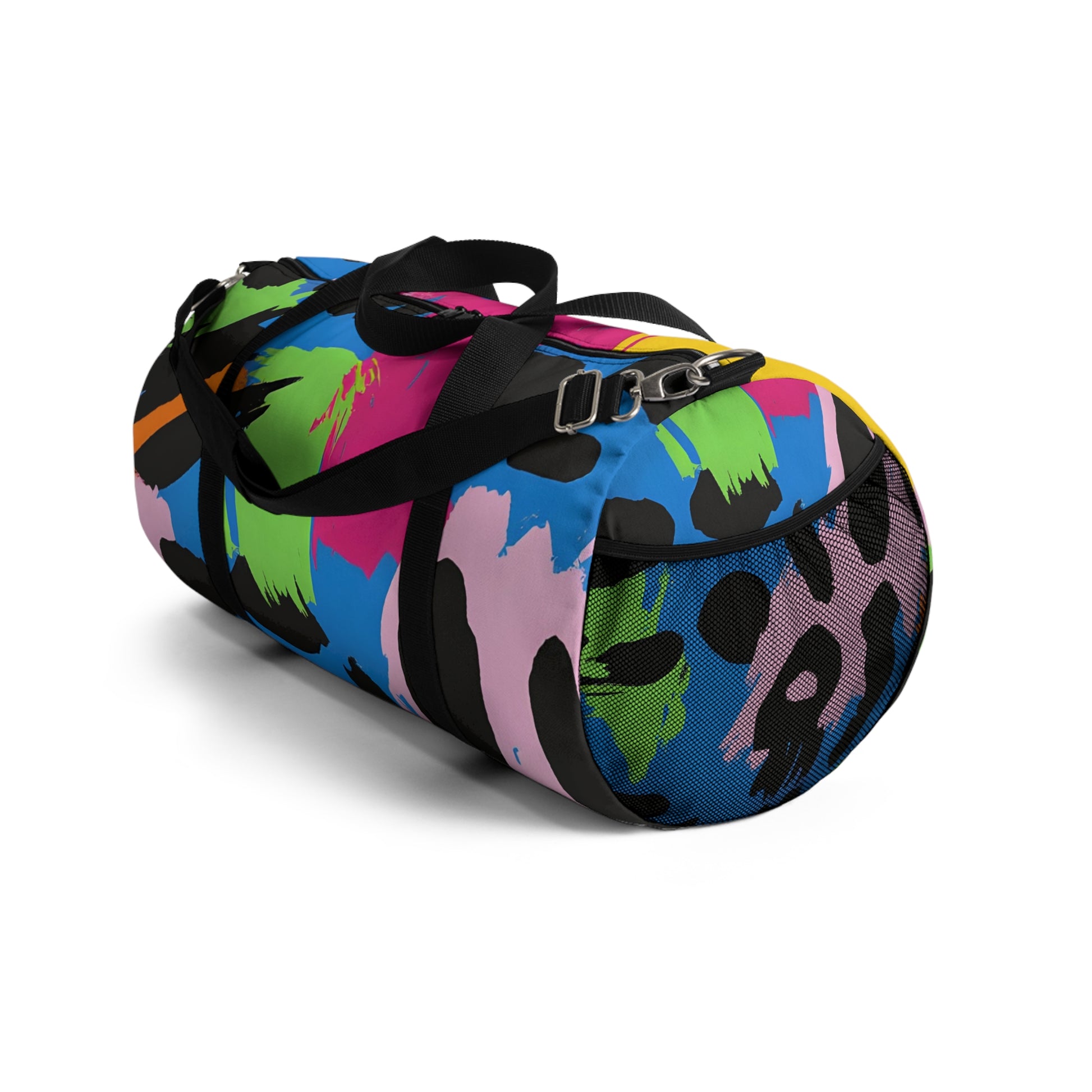 90s Neon Duffel Bag, Artsulli - Art is Long, Life is Short, Bags, , , , , , , 