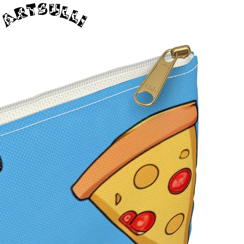 JAKKOUTTHEBXX Blue Pizza Dreamscape Accessory Pouch JAKKOUTTHEBXX