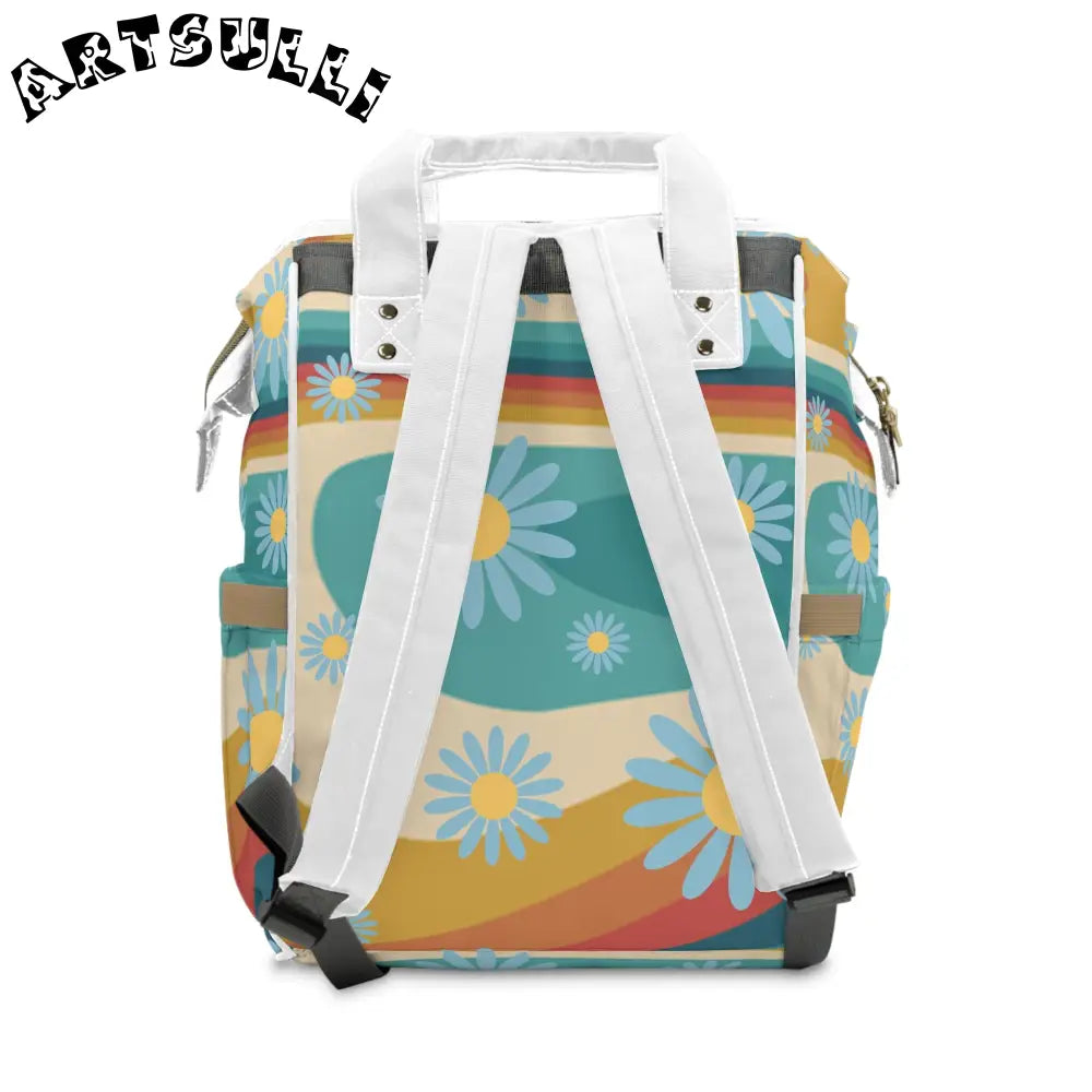 JAKKOUTTHEBXX Psychedelic Floral Hills Multi-Color Multifunctional