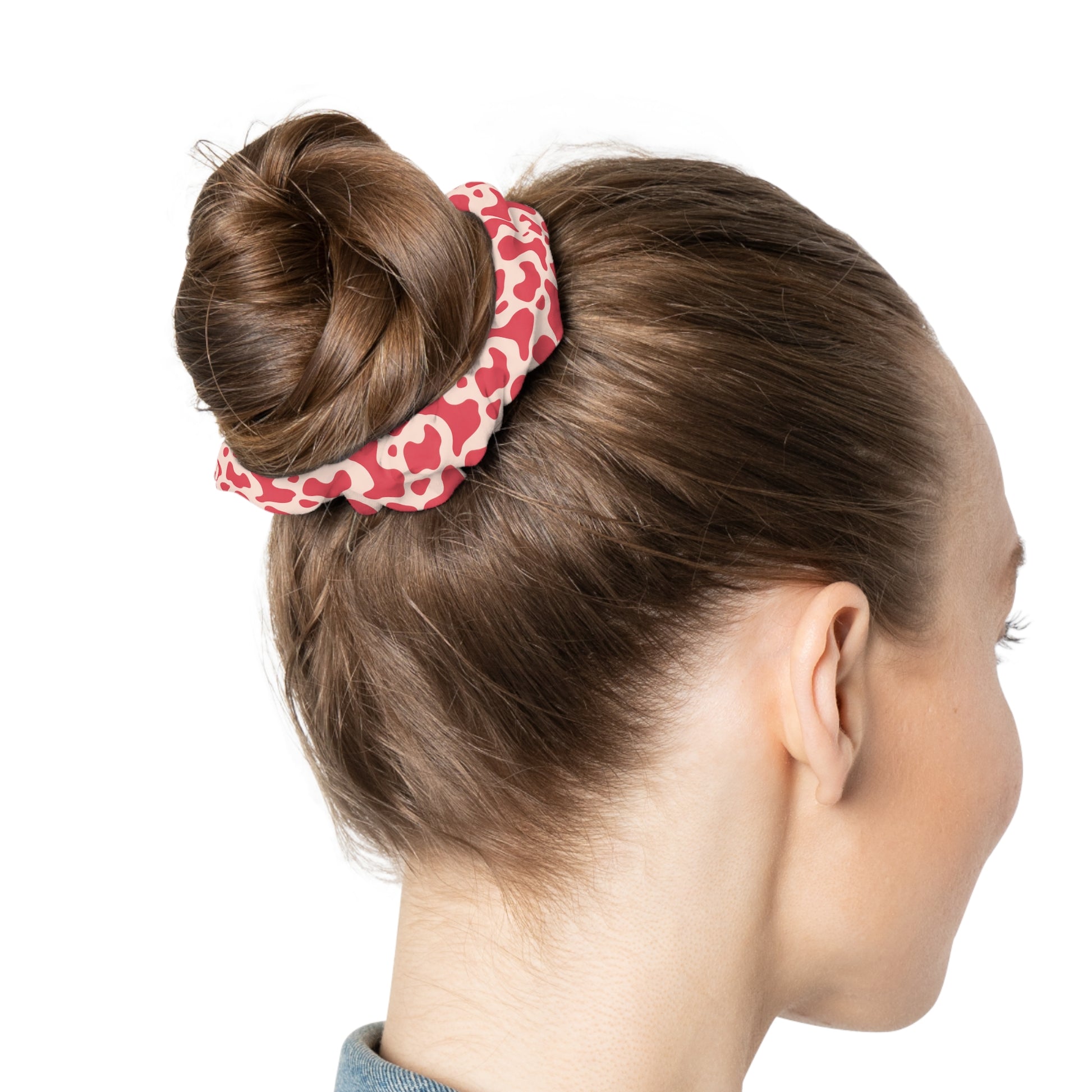 Red Jungle Cow Scrunchie, Artsulli - Art is Long, Life is Short, Accessories, , , , , , , 