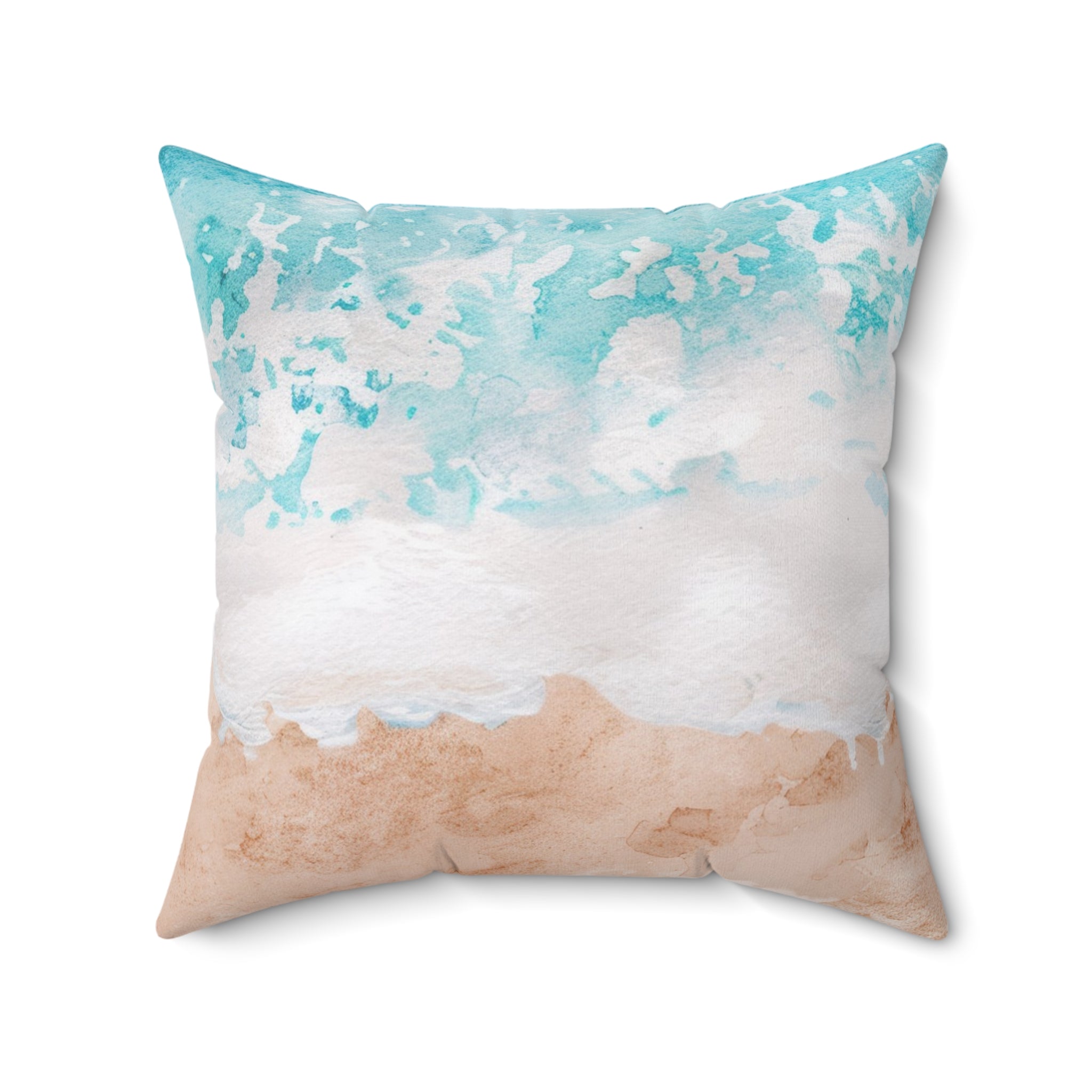 Seashore Spun Polyester Square Pillow, Artsulli - Art is Long, Life is Short, Home Decor, , , , , , , 