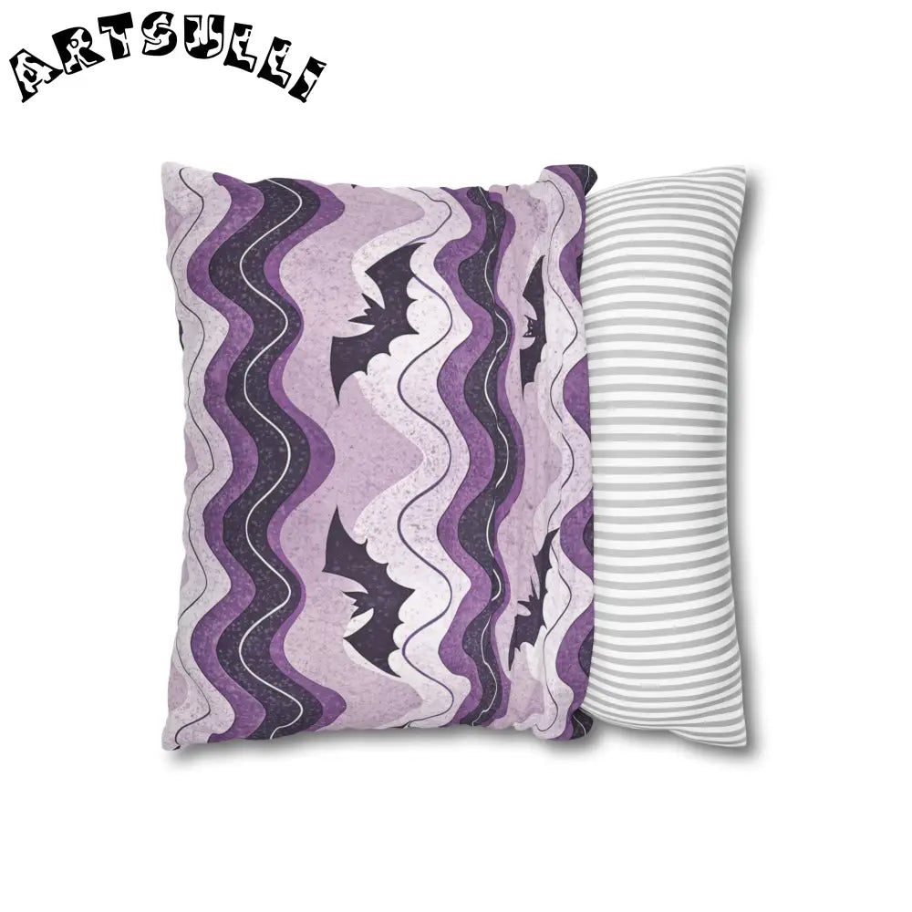 JAKKOUTTHEBXX Bat Wave Spun Polyester Square Pillowcase