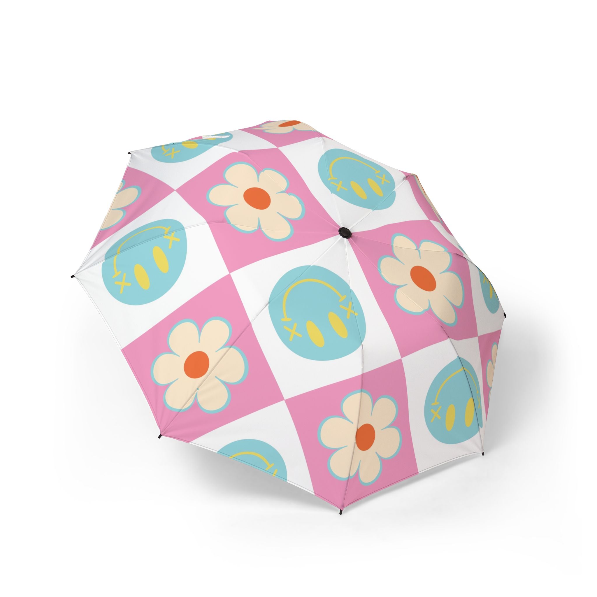 Madotsukis Grin Bloom Semi-Automatic Foldable Umbrella, Artsulli - Art is Long, Life is Short, Accessories, Size, One size, , , , , 14966738299451468365