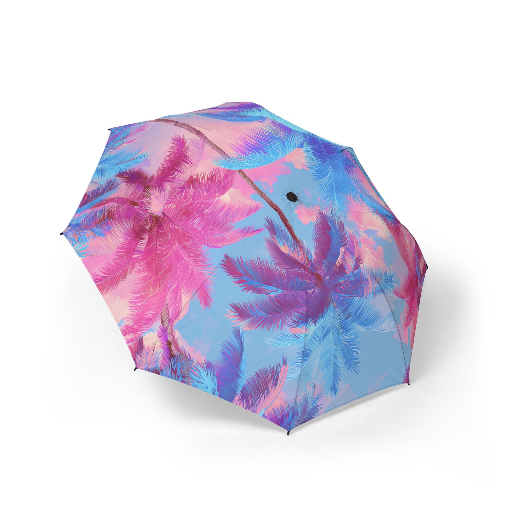 Ethereal Pastel Palms Semi-Automatic Foldable Umbrella, Artsulli - Art is Long, Life is Short, Accessories, Size, One size, , , , , 11090824669652548620