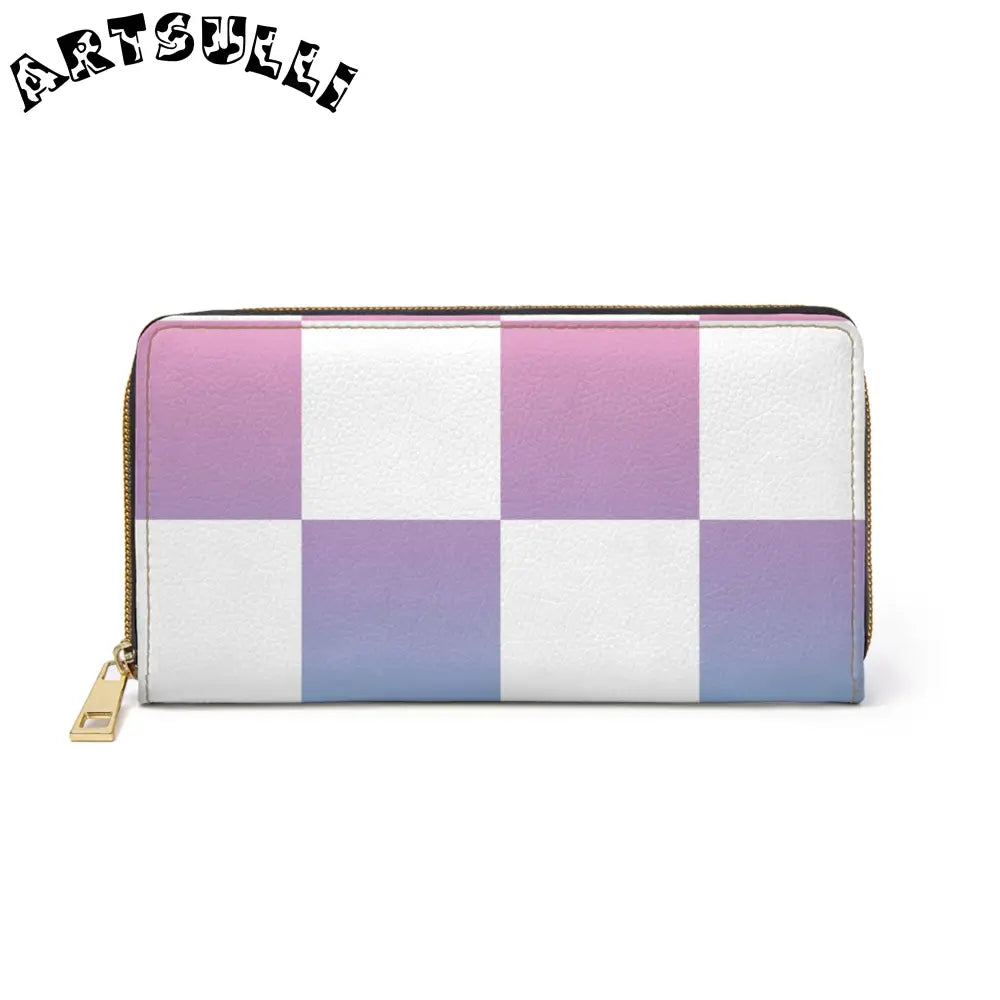 JAKKOUTTHEBXX Vaporwave Check Zipper Wallet JAKKOUTTHEBXX Artsulli