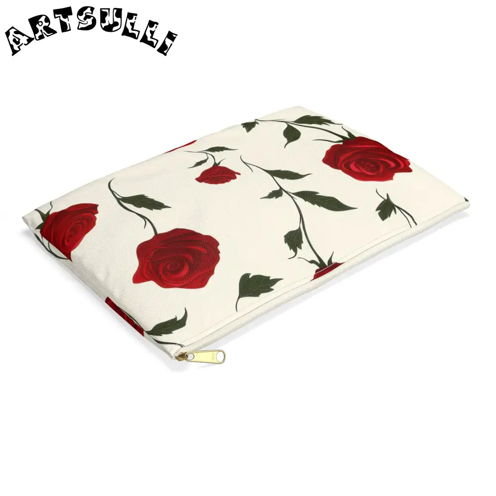 JAKKOUTTHEBXX Red Roses Accessory Pouch JAKKOUTTHEBXX Artsulli - Art