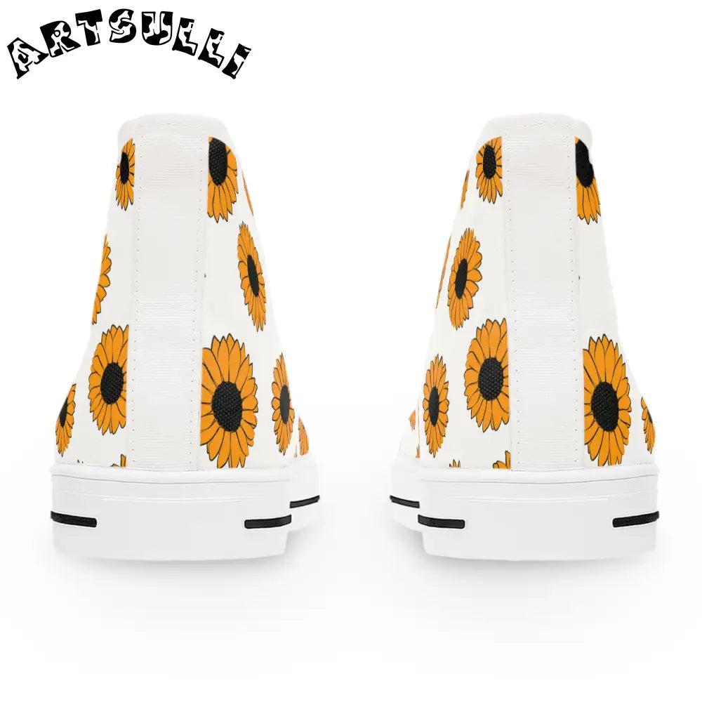 JAKKOUTTHEBXX Sunflowers Women’s High Top Sneakers JAKKOUTTHEBXX