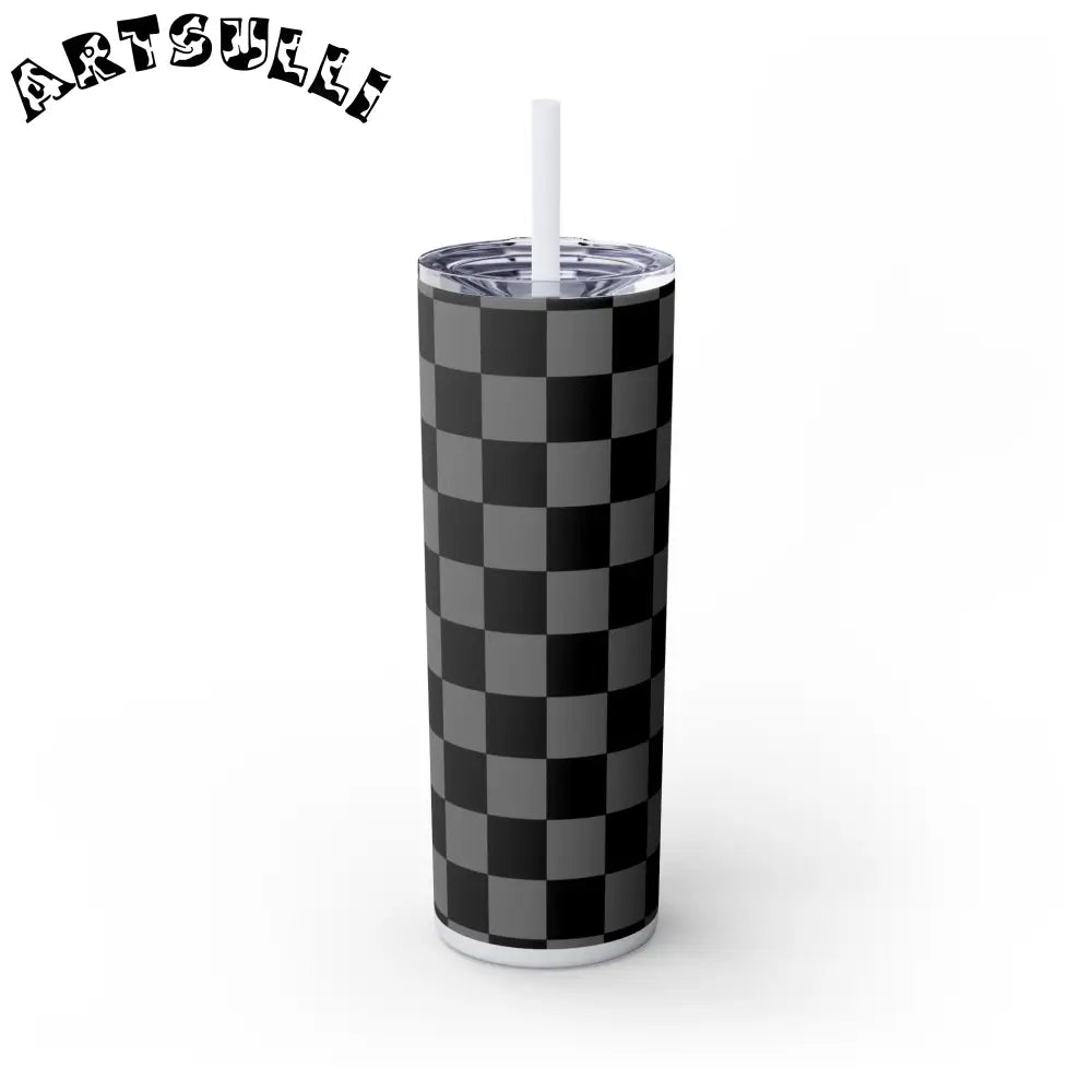 8K Void Surfer Skinny Tumbler with Straw, 20oz, Artsulli - Art is Long, Life is Short, Mug, Finish, Glossy, Color, Glitter Iceberg, Size, 20oz, 18924739365953638748