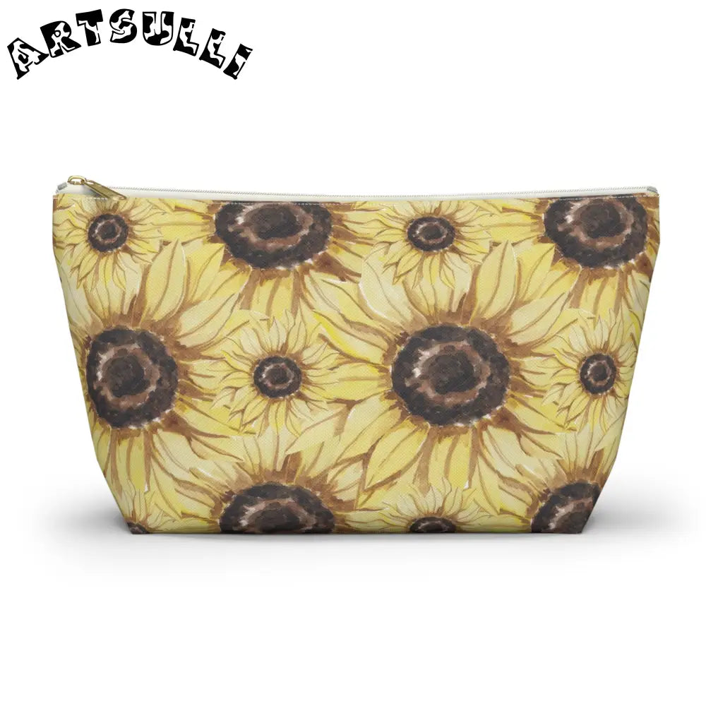 JAKKOUTTHEBXX Retro Anime Sunflower Accessory Pouch w T-bottom