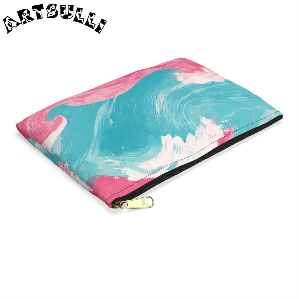 JAKKOUTTHEBXX The Great Pastelwave Pink and Blue Accessory Pouch
