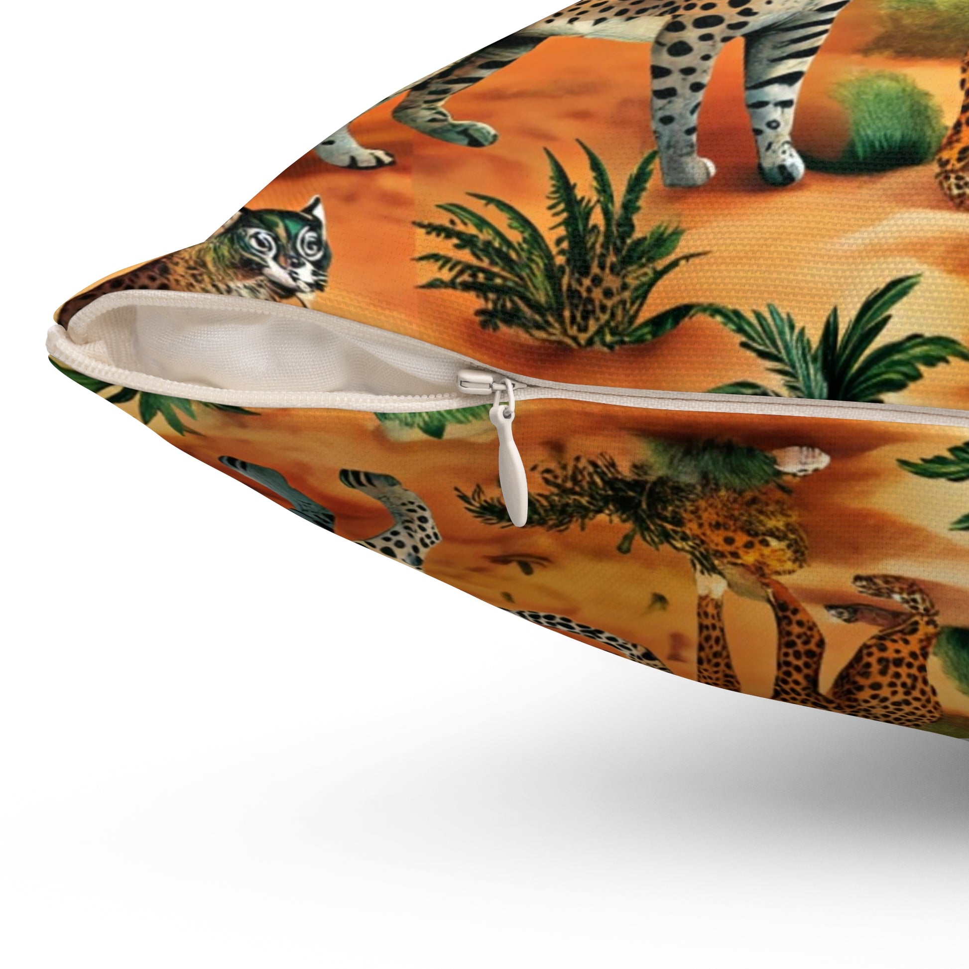 African Savannah Spun Polyester Square Pillow, Artsulli - Art is Long, Life is Short, Home Decor, , , , , , , 