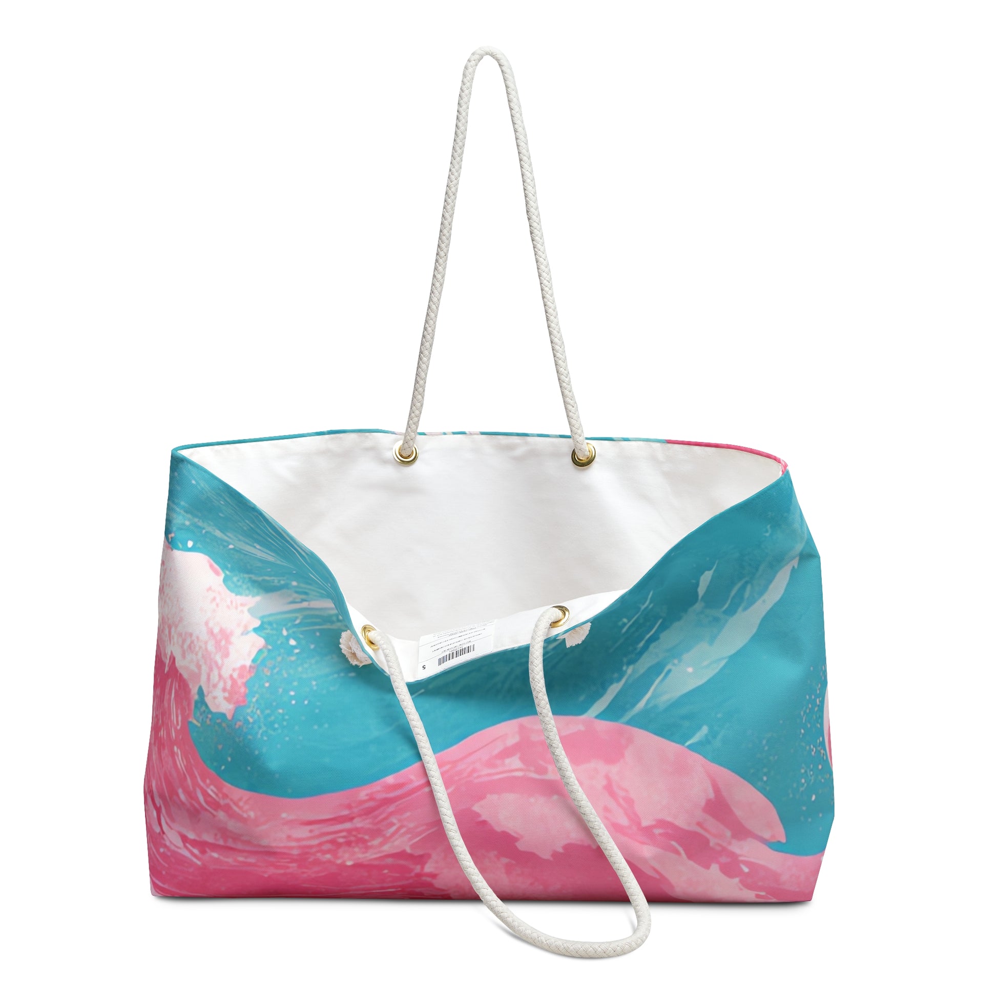 The Great Pastelwave Pink and Blue Weekender Bag, Artsulli - Art is Long, Life is Short, Bags, , , , , , , 