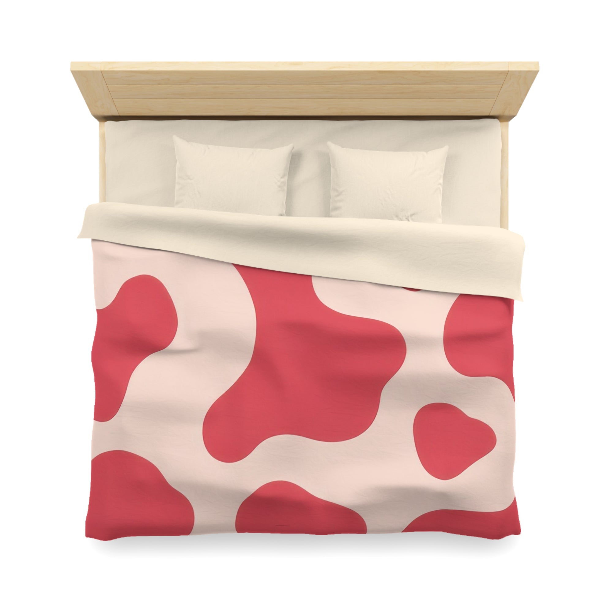 Red Jungle Cow Microfiber Duvet Cover, Artsulli - Art is Long, Life is Short, Home Decor, , , , , , , 