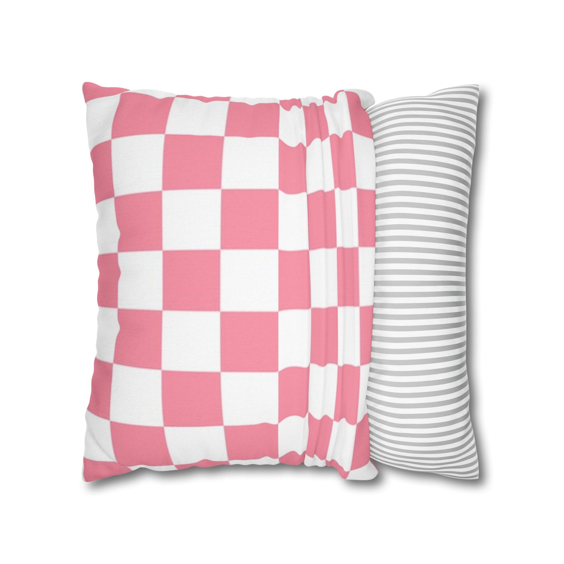 Brigandine Checkered Scene Spun Polyester Square Pillowcase, Artsulli - Art is Long, Life is Short, Home Decor, , , , , , , 