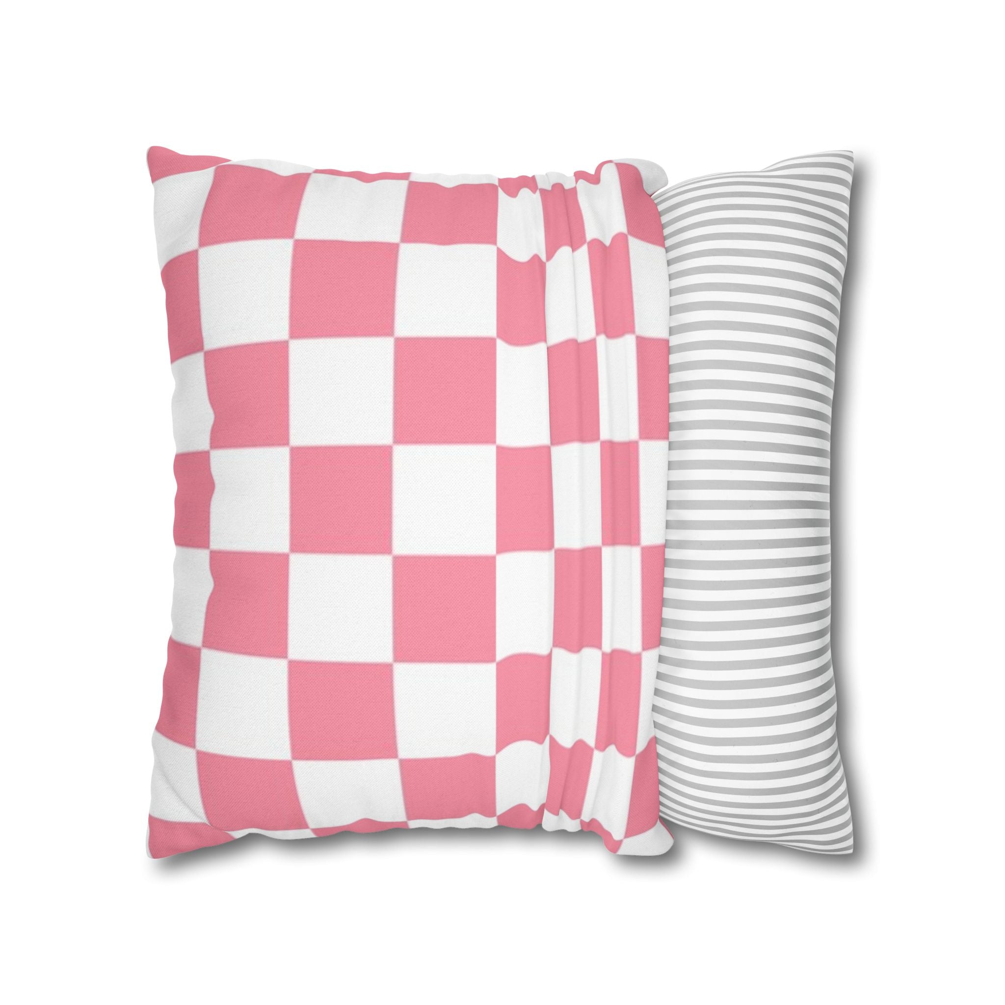 Brigandine Checkered Scene Spun Polyester Square Pillowcase, Artsulli - Art is Long, Life is Short, Home Decor, , , , , , , 